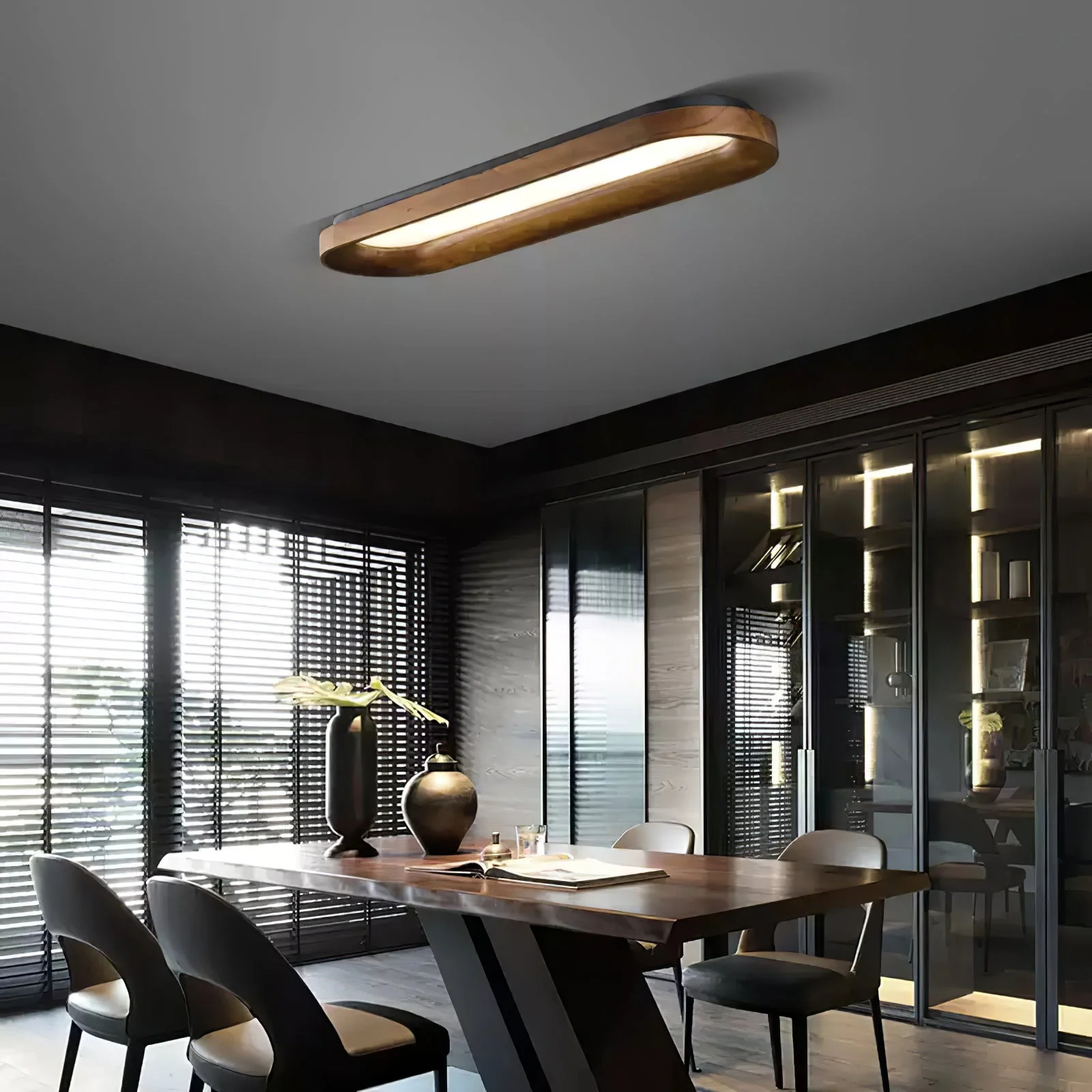 Zatalel Modern Minimalist Flowing Cloud Wood Ceiling Lamp - Image 18