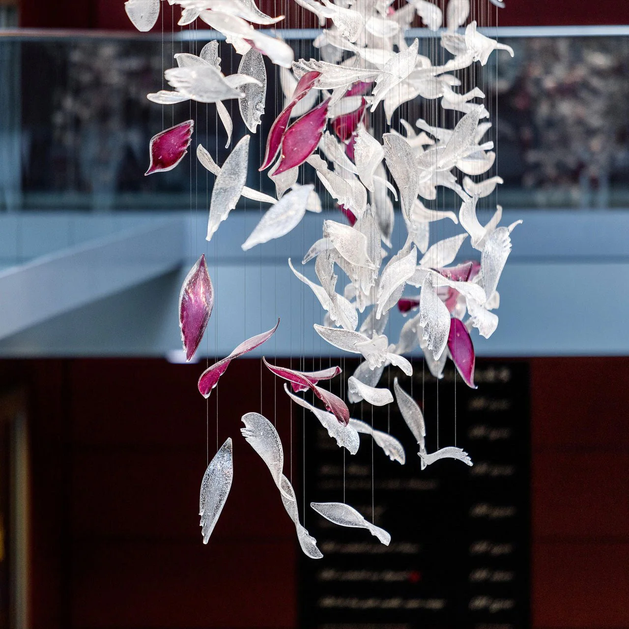 Zathaara Glass Feather Shape  Chandelier - Image 12