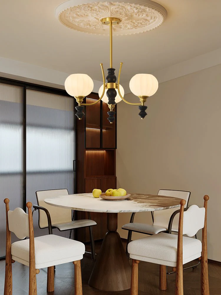 Zavenen Traditional Elegance Vintage Brass Wood Chandelier - Image 10
