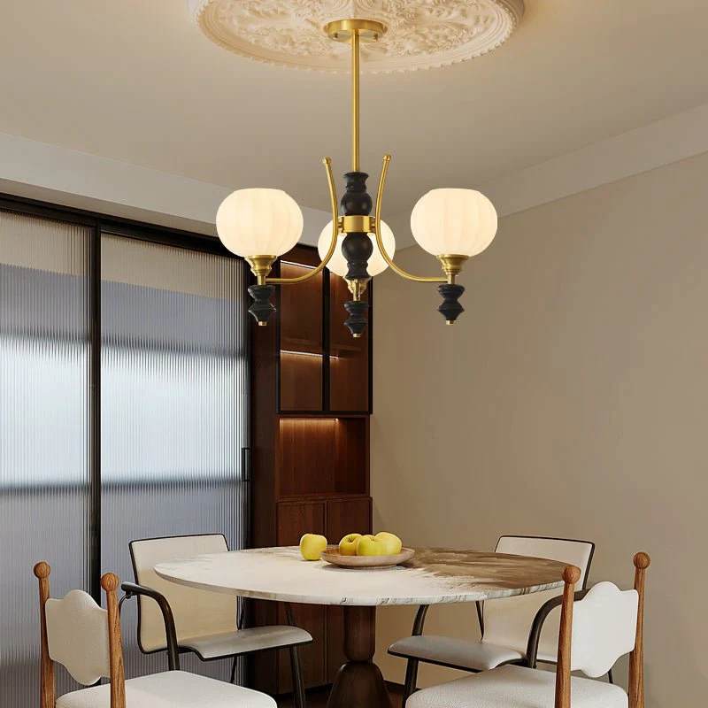 Zavenen Traditional Elegance Vintage Brass Wood Chandelier - Image 12