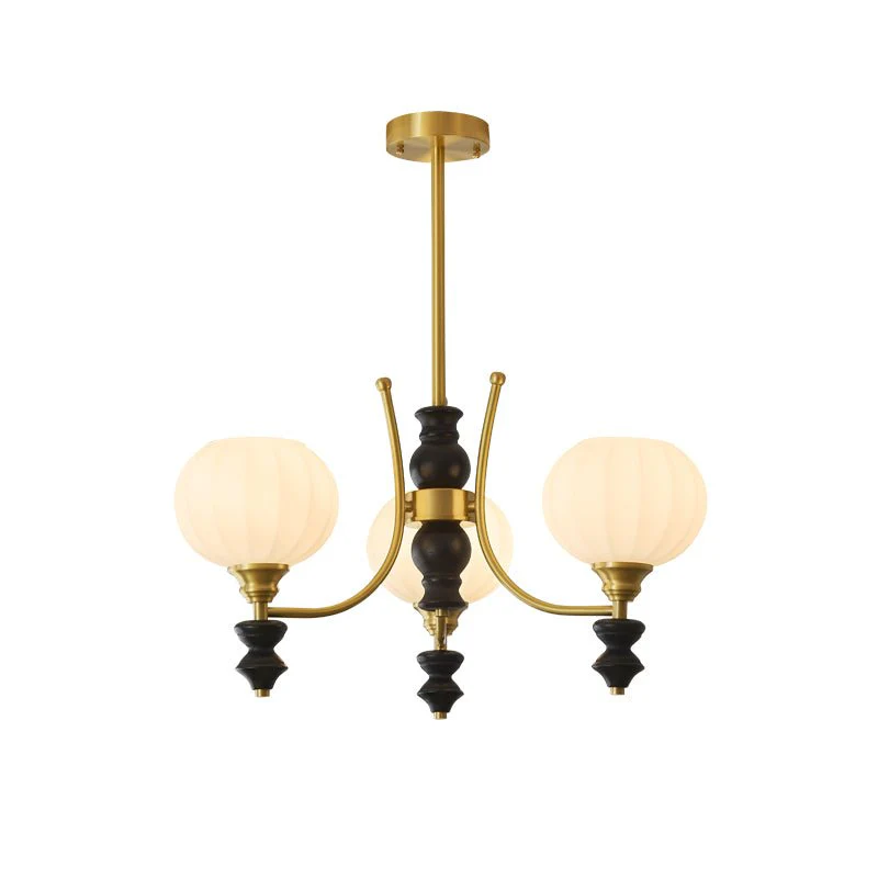 Zavenen Traditional Elegance Vintage Brass Wood Chandelier - Image 28