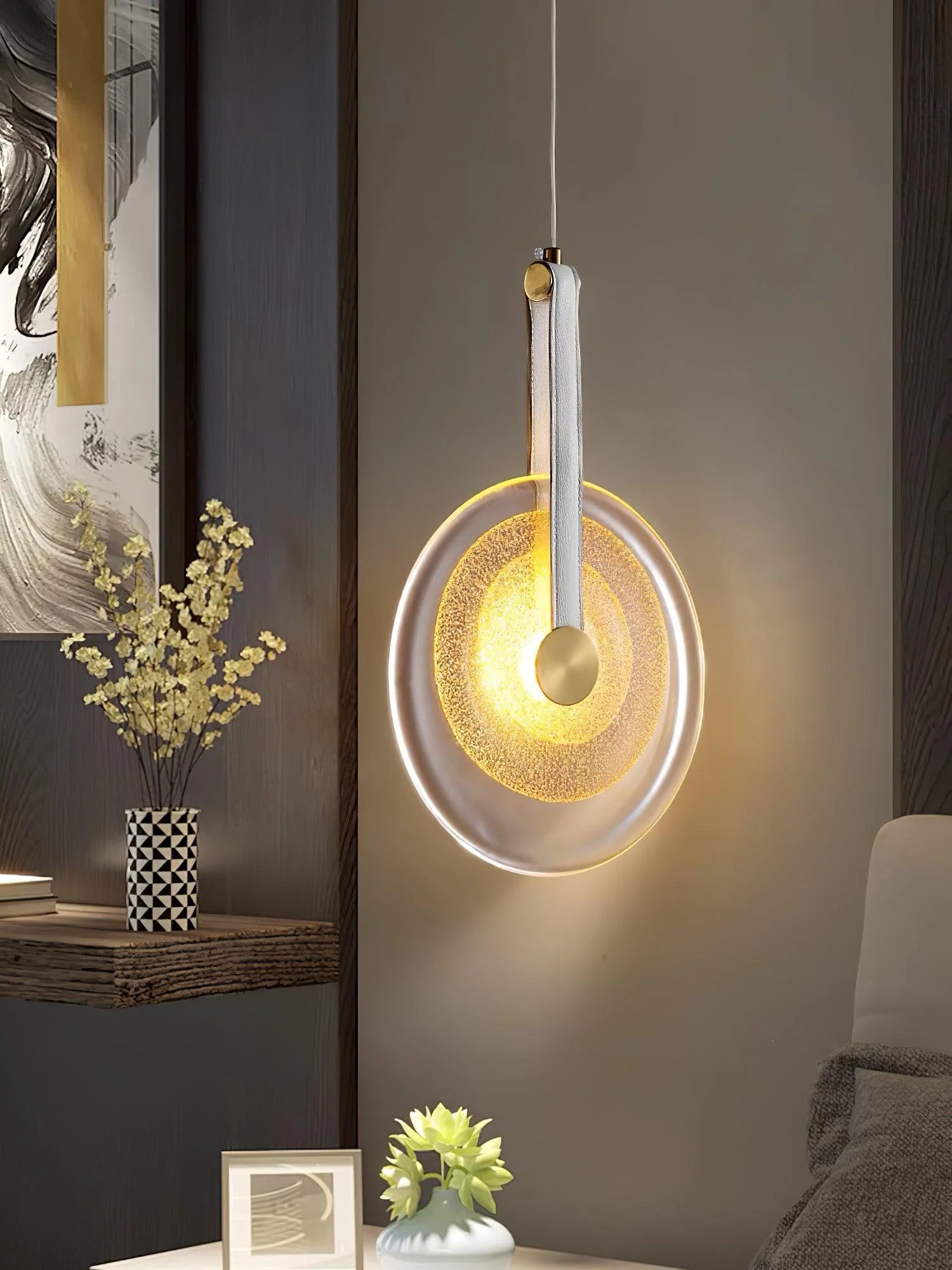 Zaylora Leather Classic Pendant Lamp - Image 2