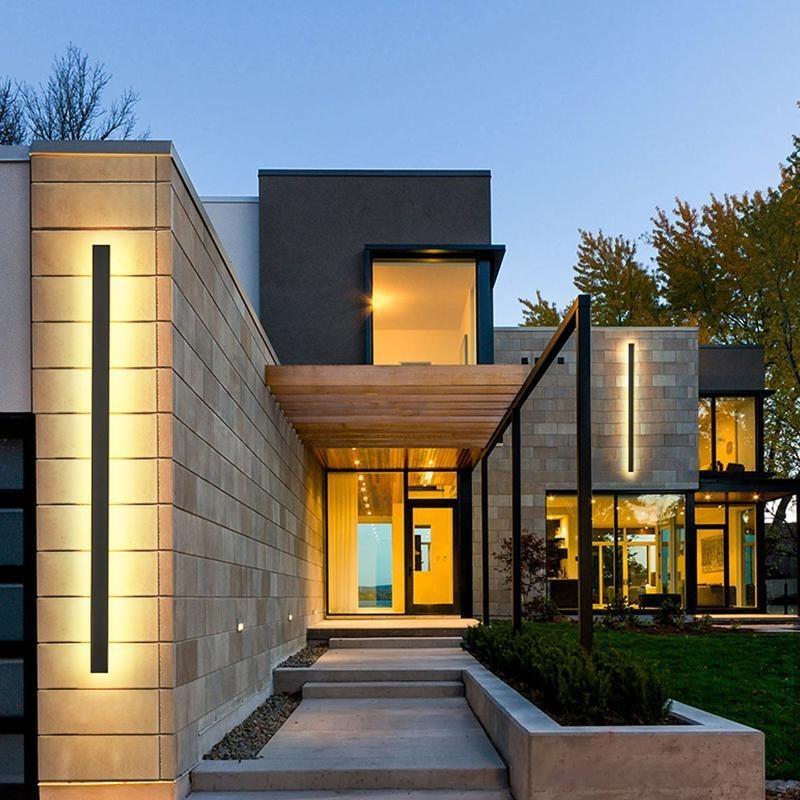 Zebadi Long Linear LED Outdoor Wall Porch Lights