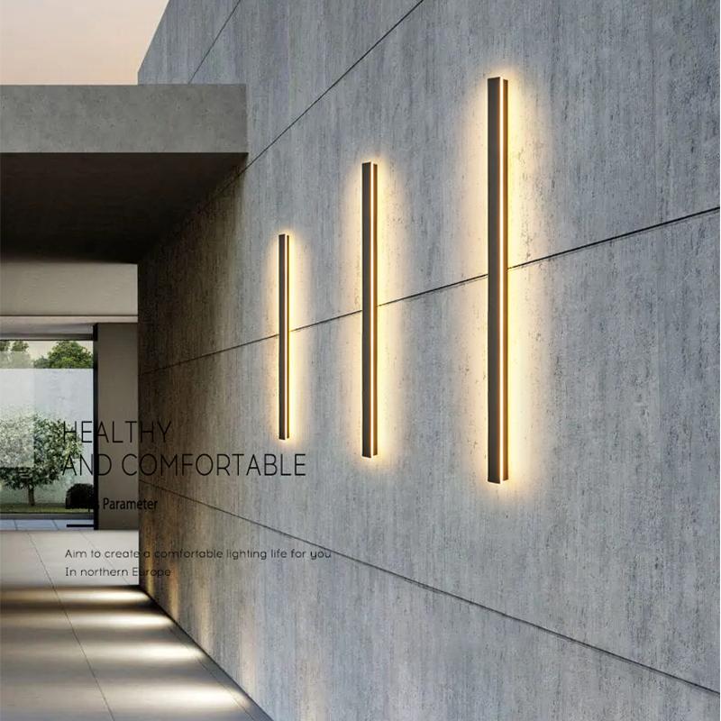 Zebadi Long Linear LED Outdoor Wall Porch Lights - Image 6