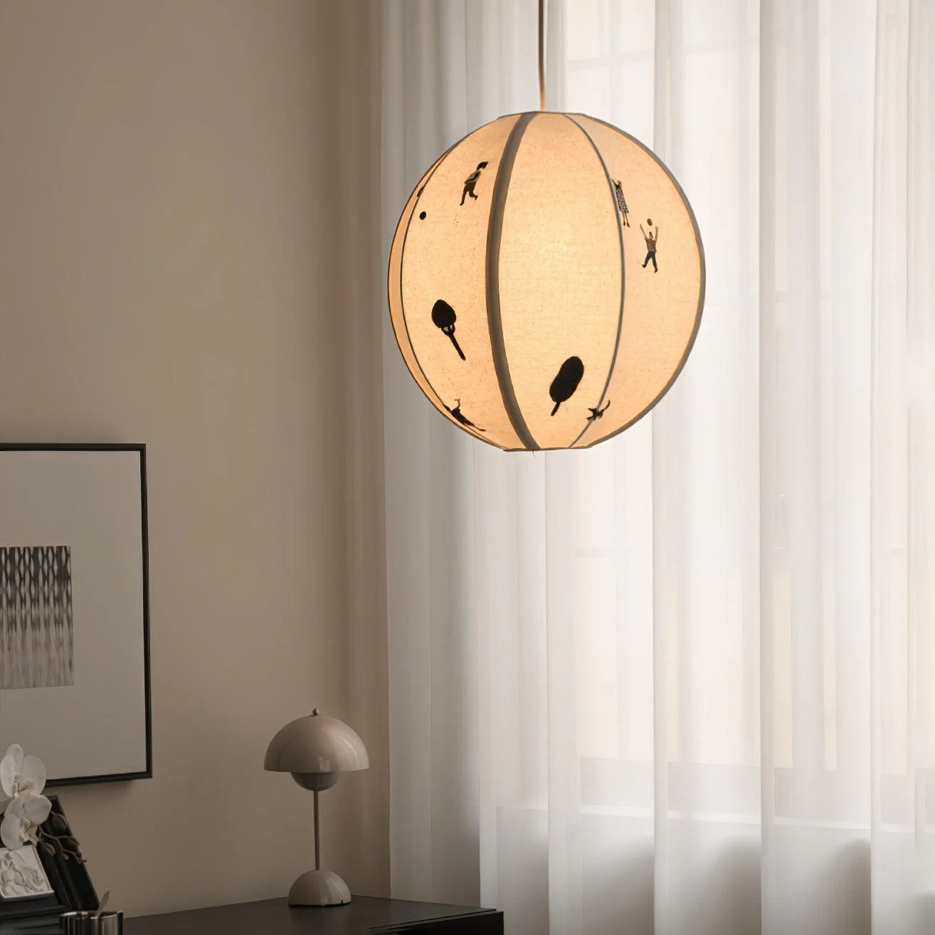 Zelarace Fabric Pendant Lamp - Image 4