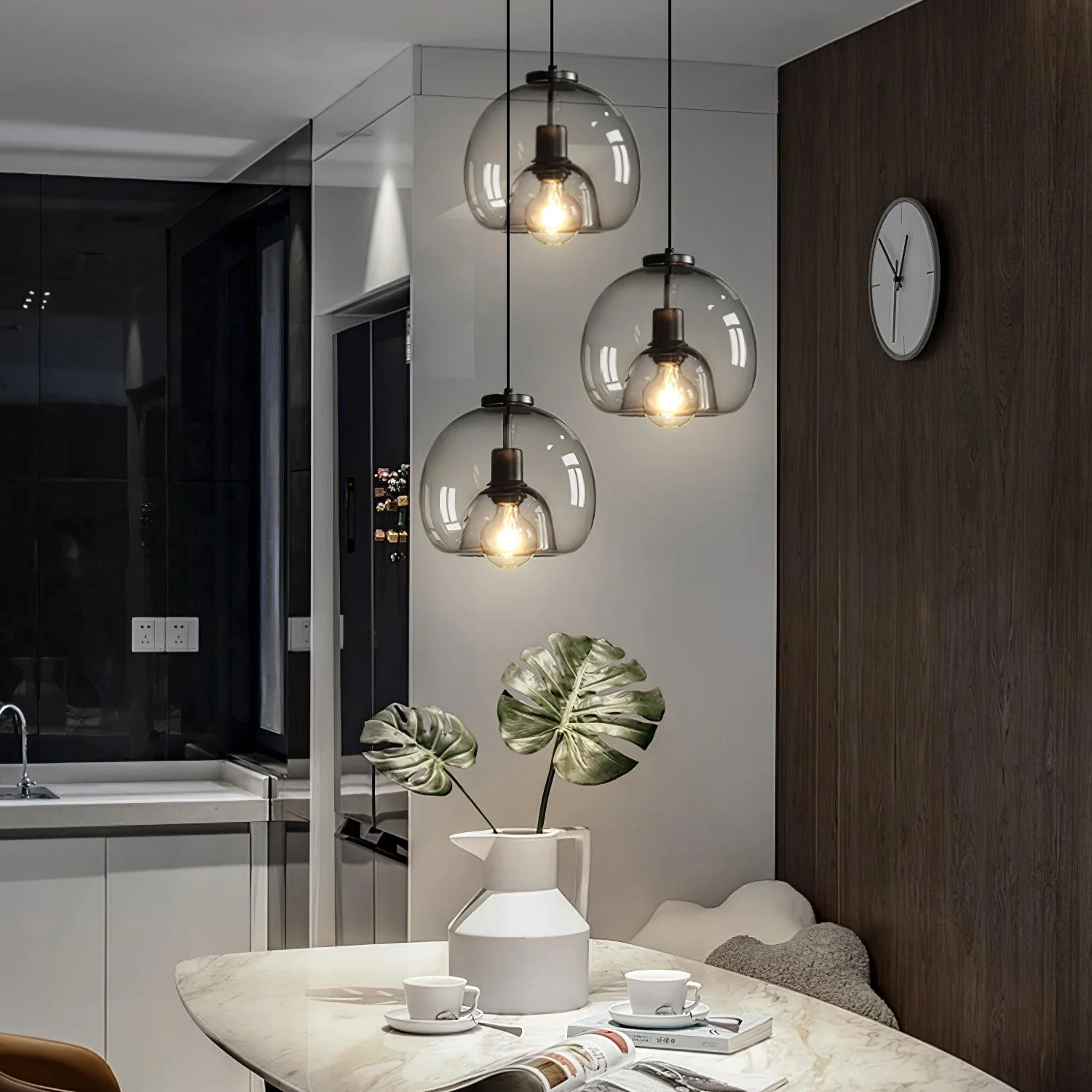 Zelirila Nordic Art Pearl Glass Pendant Lamp - Image 25