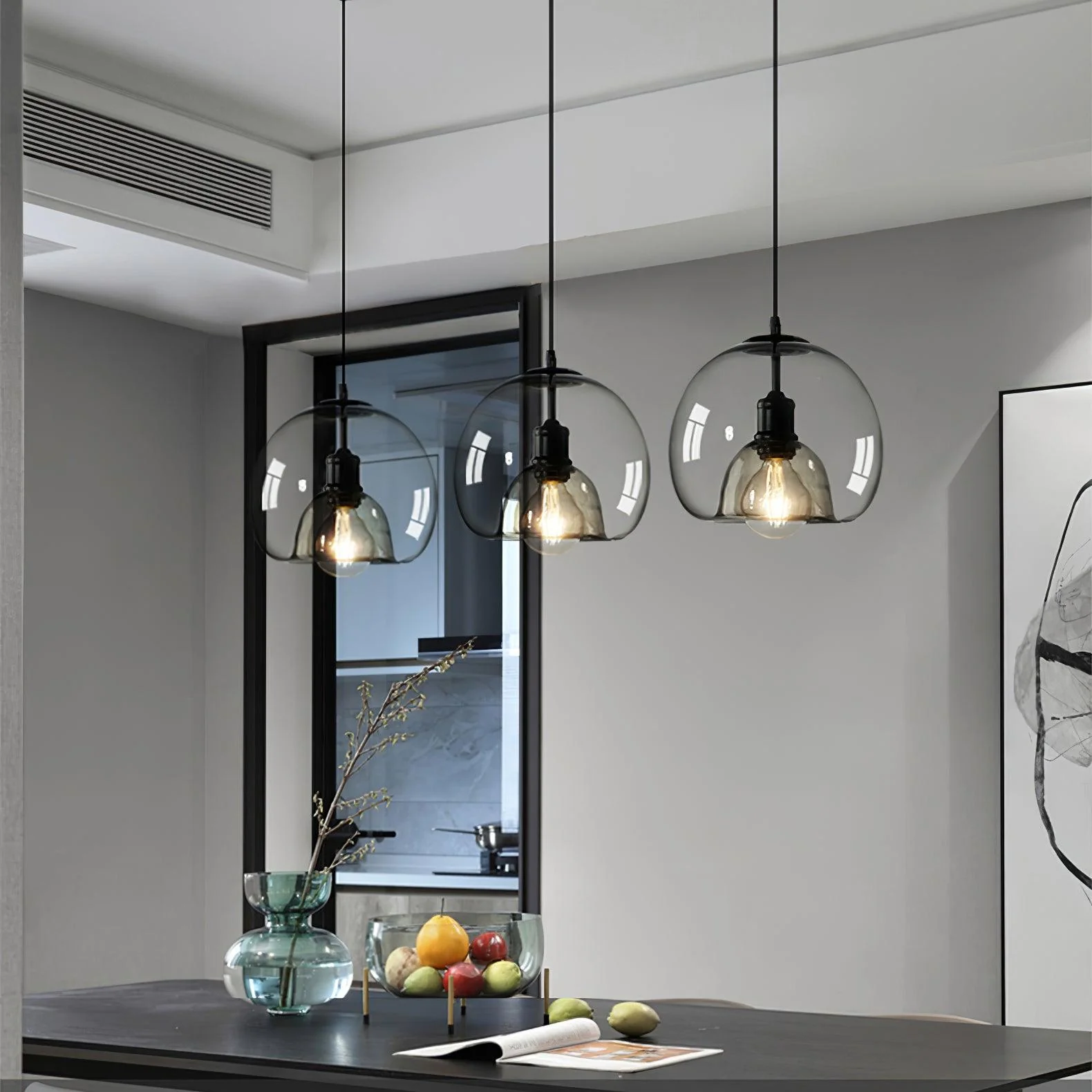 Zelirila Nordic Art Pearl Glass Pendant Lamp - Image 33