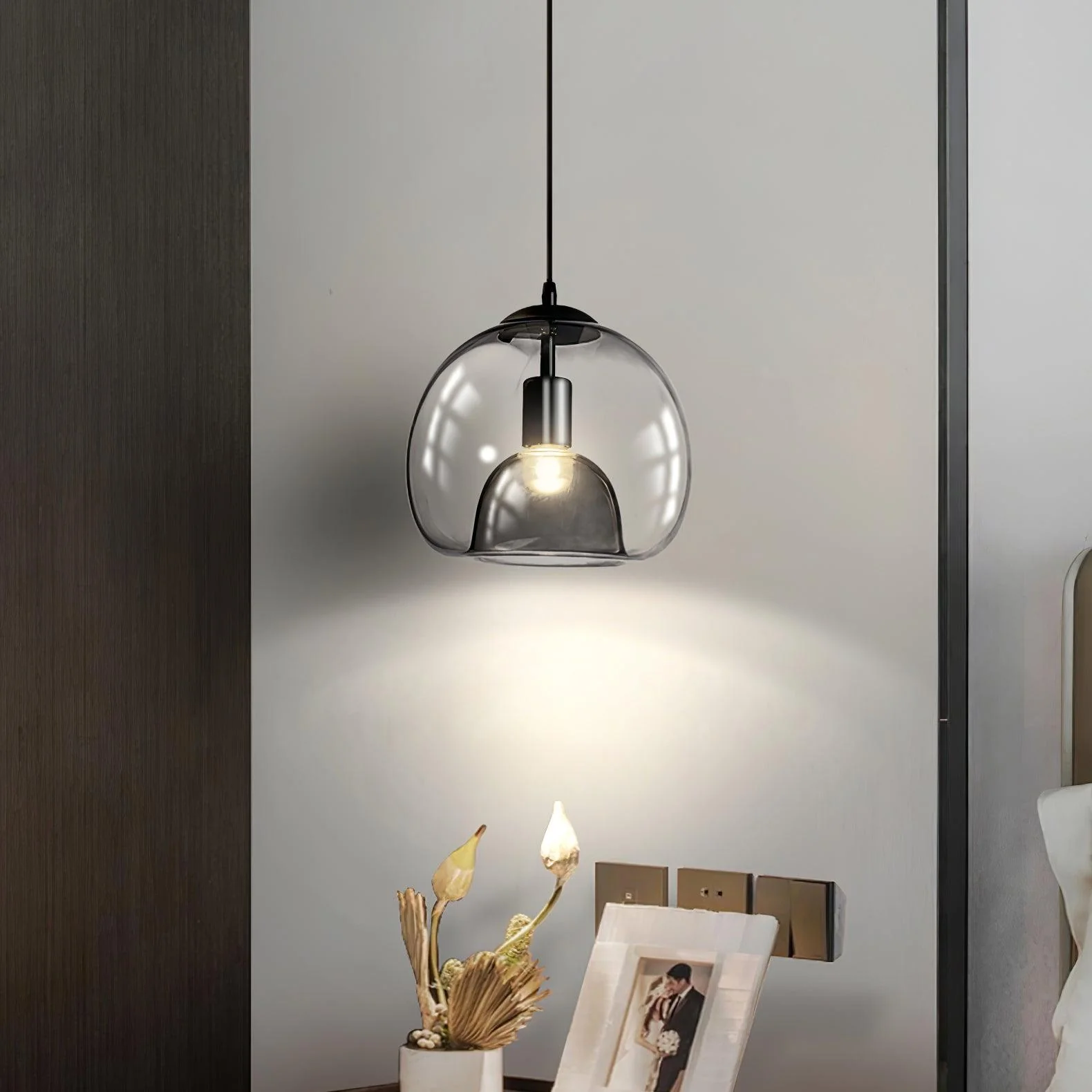Zelirila Nordic Art Pearl Glass Pendant Lamp - Image 4