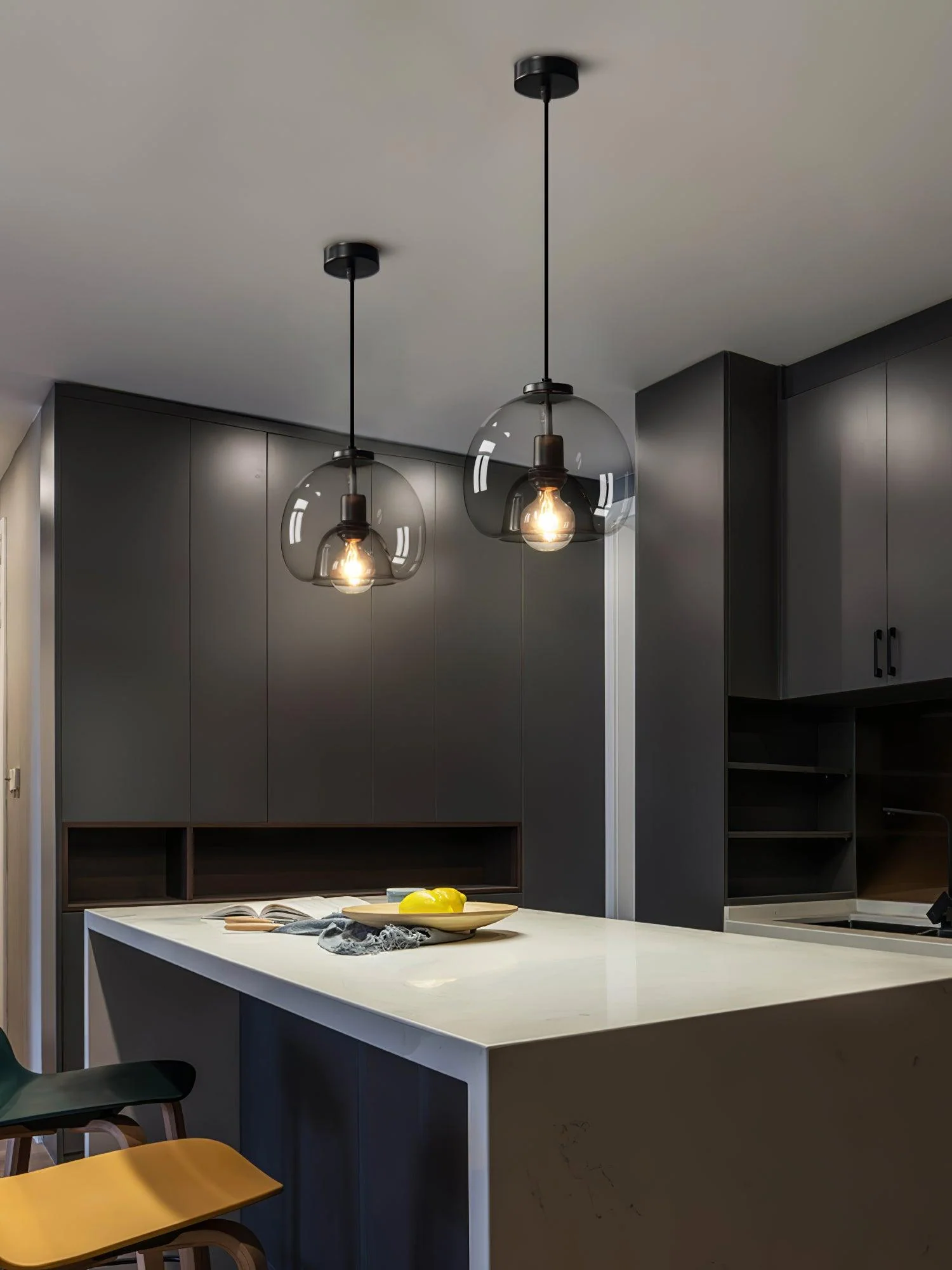 Zelirila Nordic Art Pearl Glass Pendant Lamp - Image 5