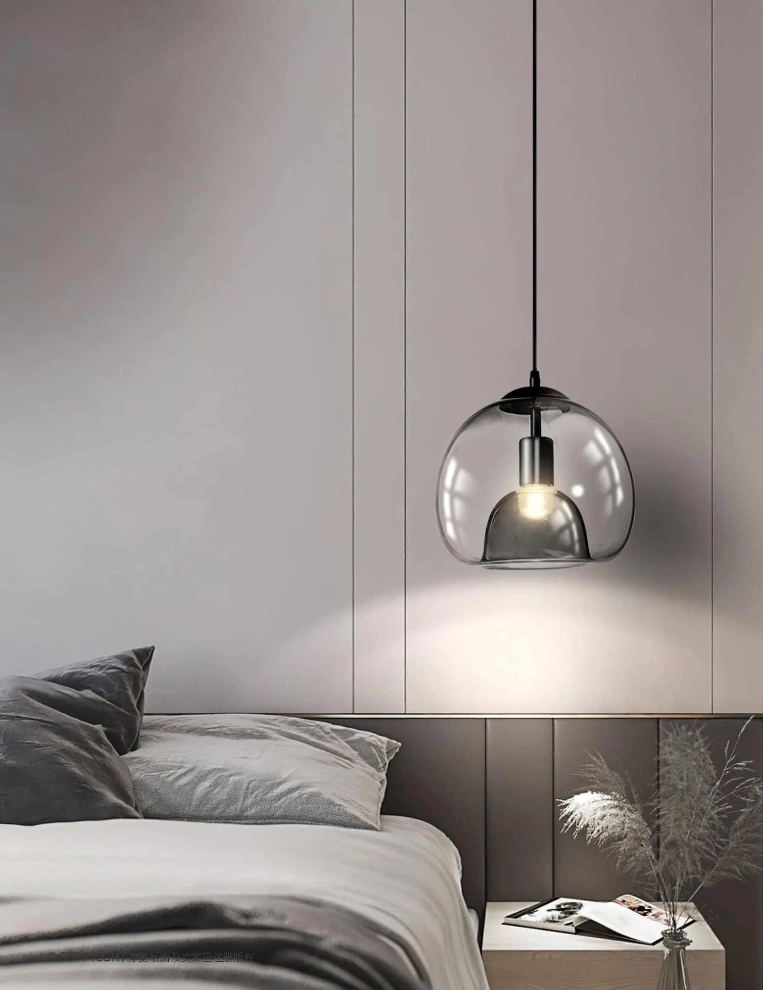Zelirila Nordic Art Pearl Glass Pendant Lamp - Image 9