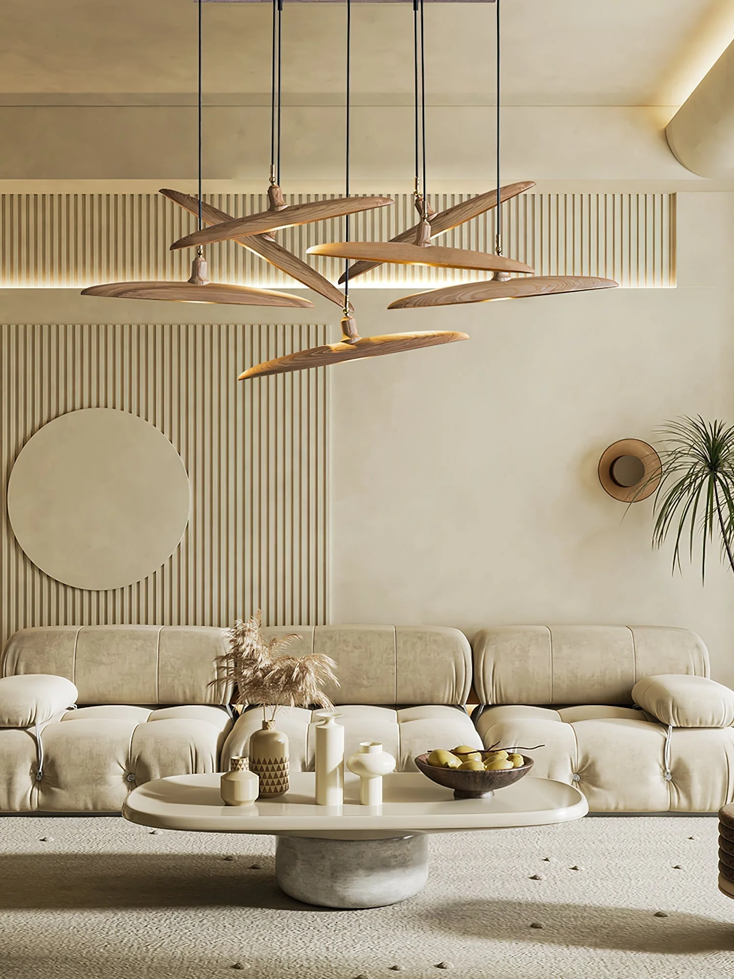 Zelirira Blade Wood Pendant Light - Image 16