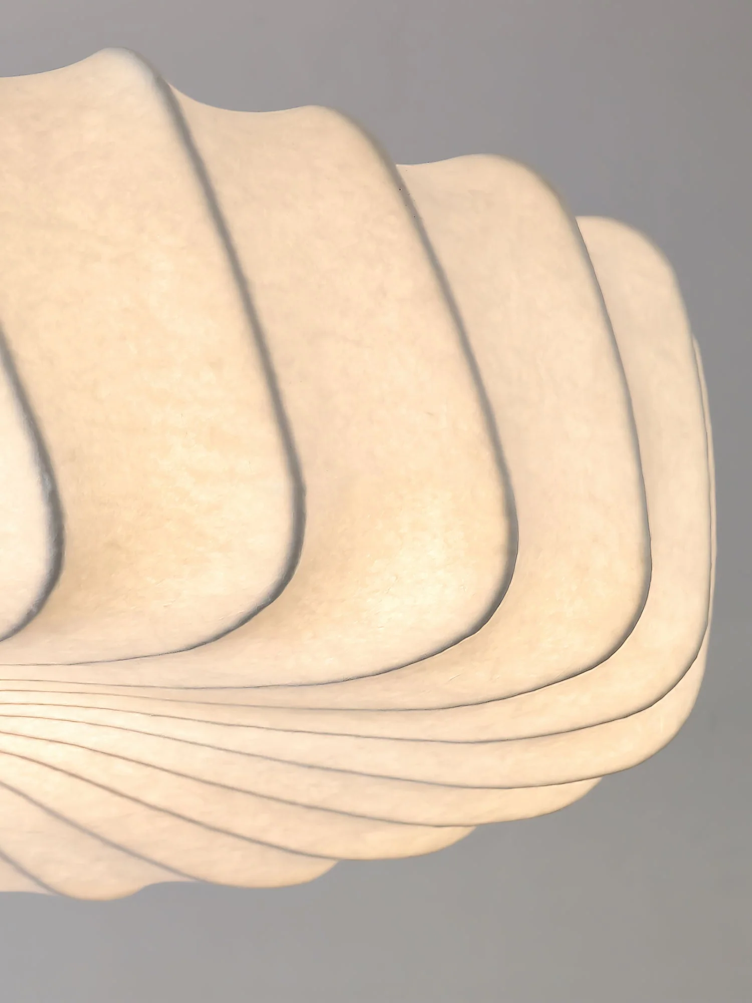 Zelore Swirl Fabric Bronze Pendant Light - Image 13