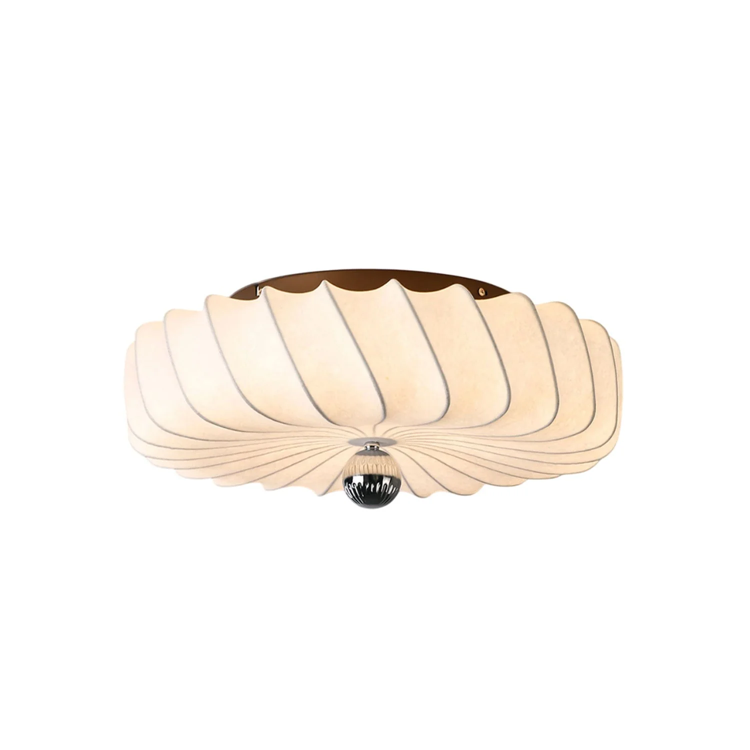 Zelore Swirl Fabric Bronze Pendant Light - Image 19