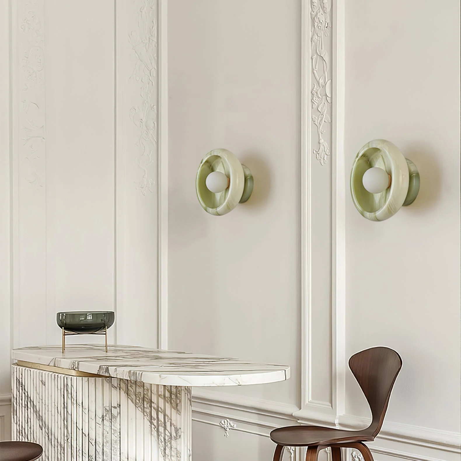 Zemirir Nordic Art Jade Marble Sconce Wall lamp - Image 25