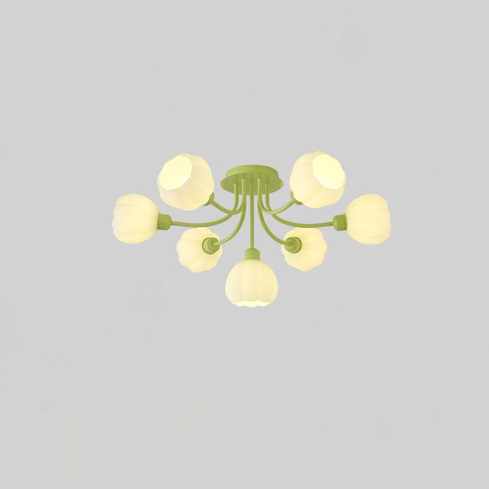 Zenorarae Elegance Matcha Glass Ceiling Lamp - Image 31