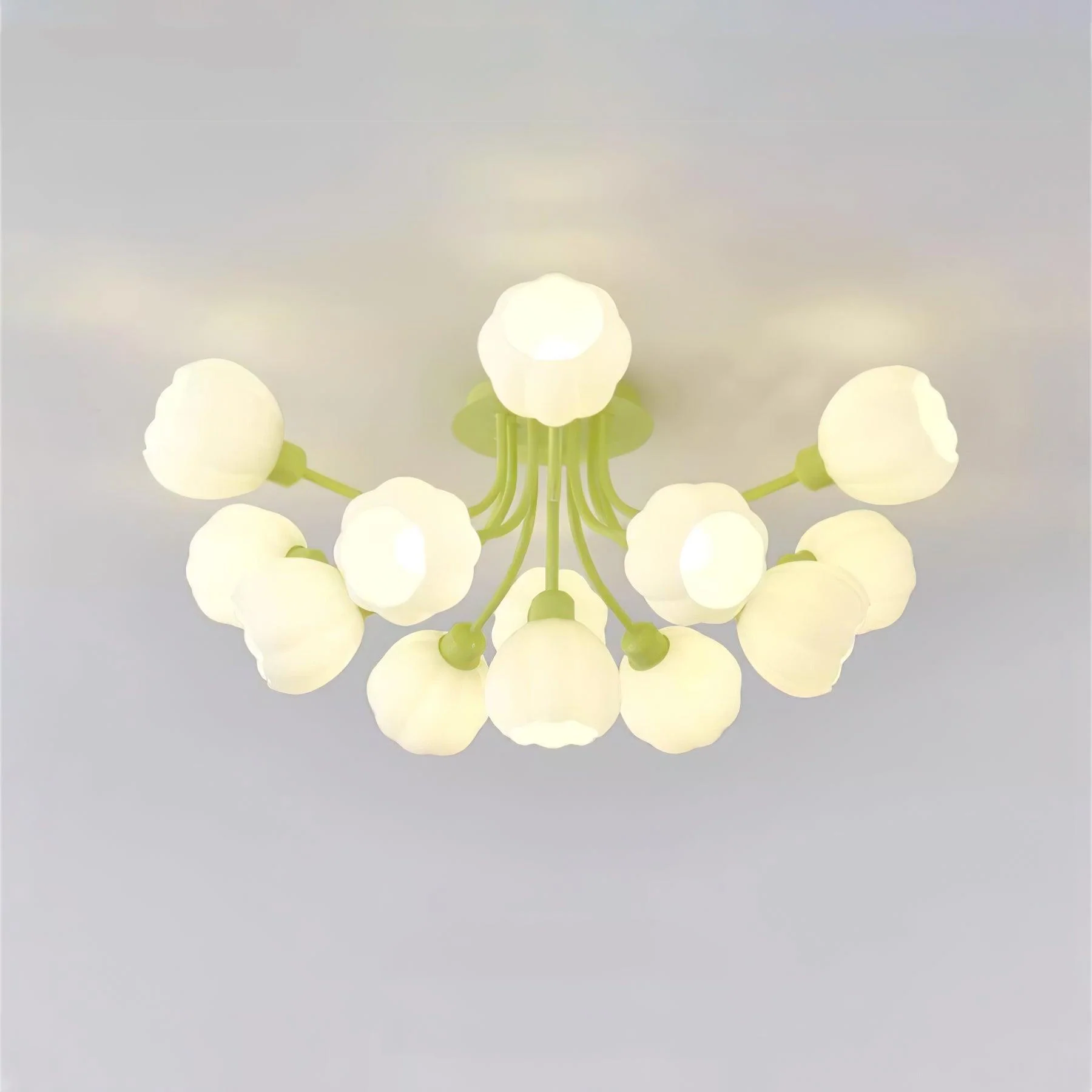 Zenorarae Elegance Matcha Glass Ceiling Lamp - Image 44