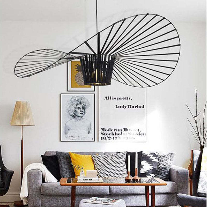 Zenro Modern Flower Fabric Pendant Light 4 Color, Black/White/Gold/Brown - Image 20