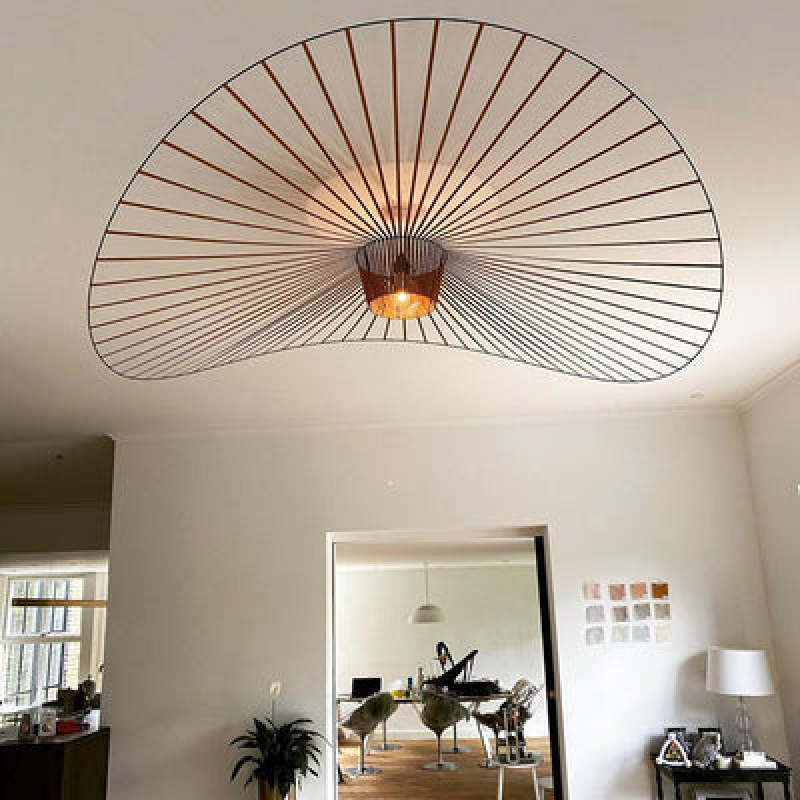 Zenro Modern Flower Fabric Pendant Light 4 Color, Black/White/Gold/Brown - Image 4