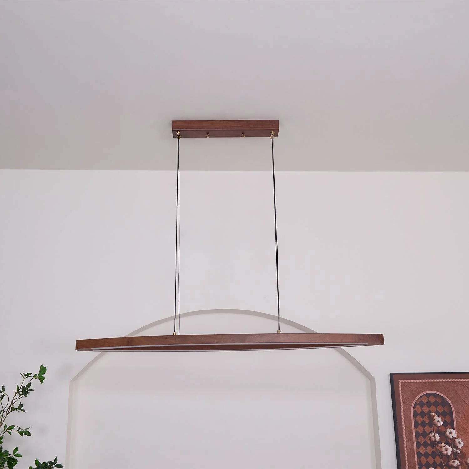 Zentan Wood Minimalist Pendant Lamp - Image 11
