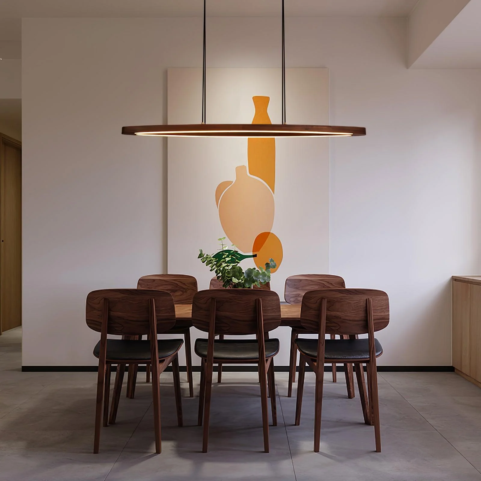 Zentan Wood Minimalist Pendant Lamp - Image 17