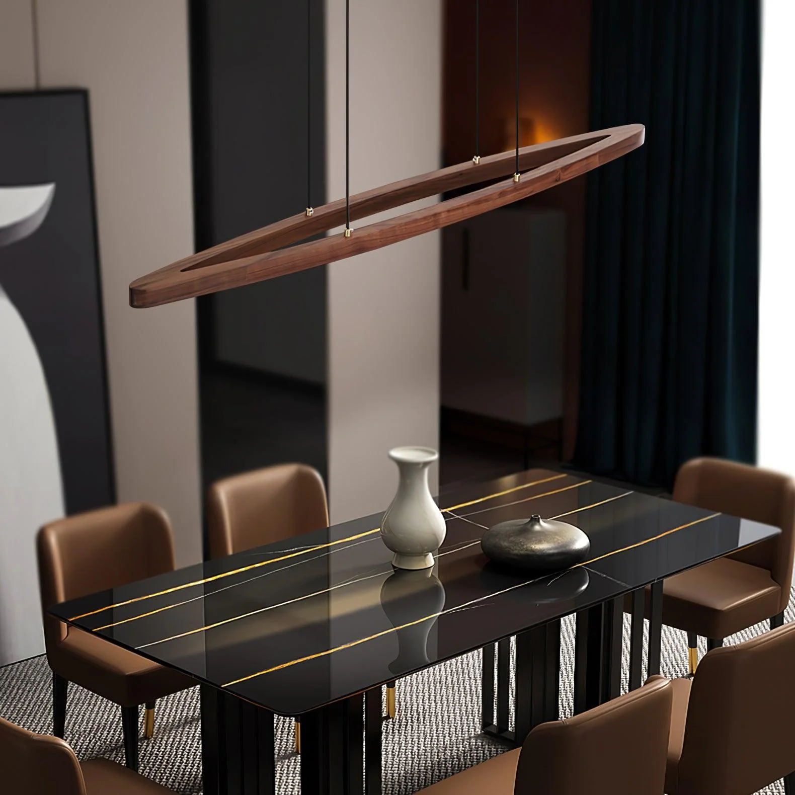 Zentan Wood Minimalist Pendant Lamp - Image 20