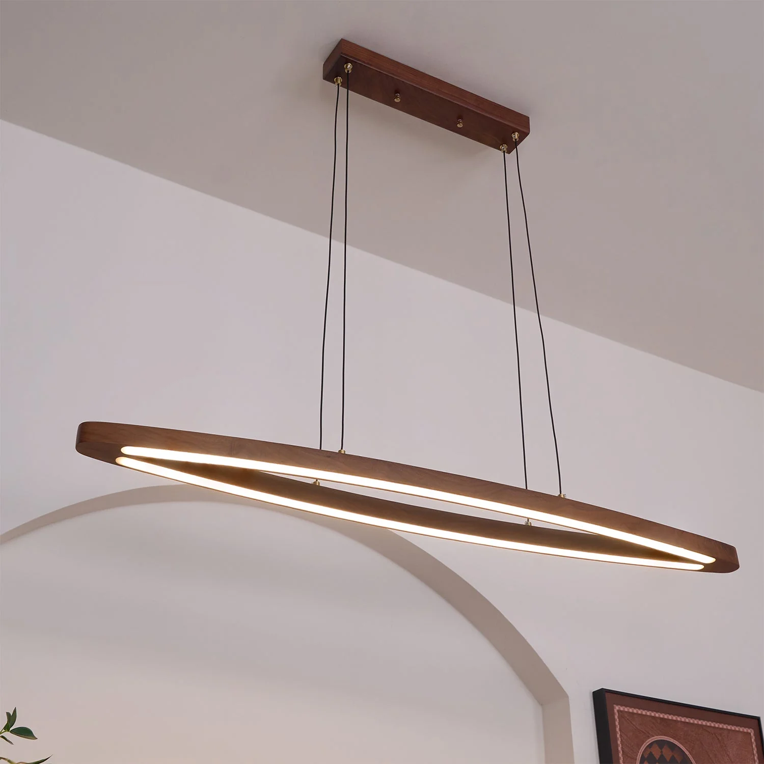 Zentan Wood Minimalist Pendant Lamp - Image 23
