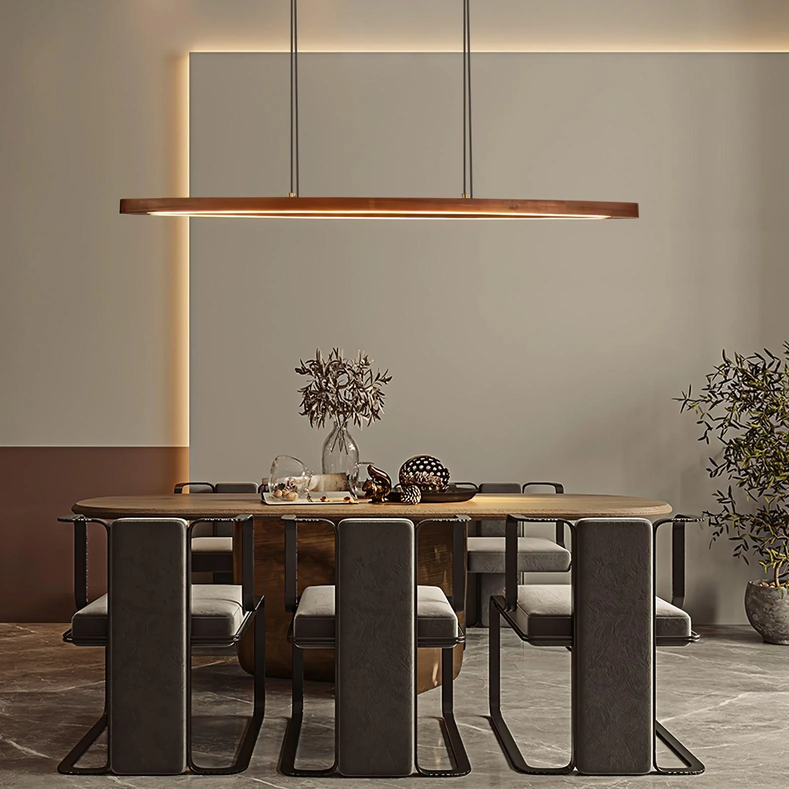 Zentan Wood Minimalist Pendant Lamp - Image 4