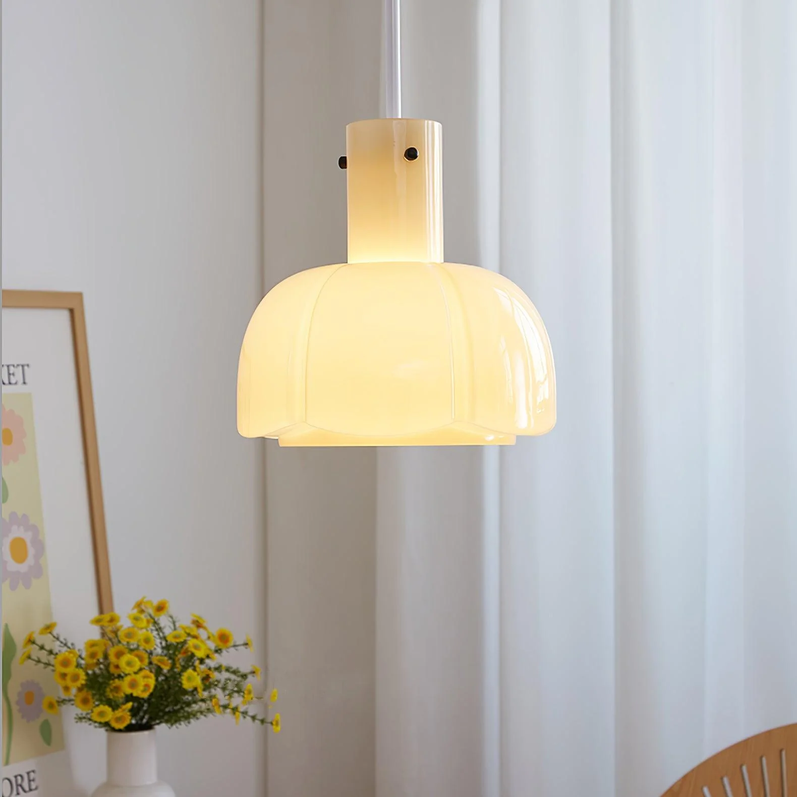 Zentara Glass Contemporary Pendant Light - Image 13