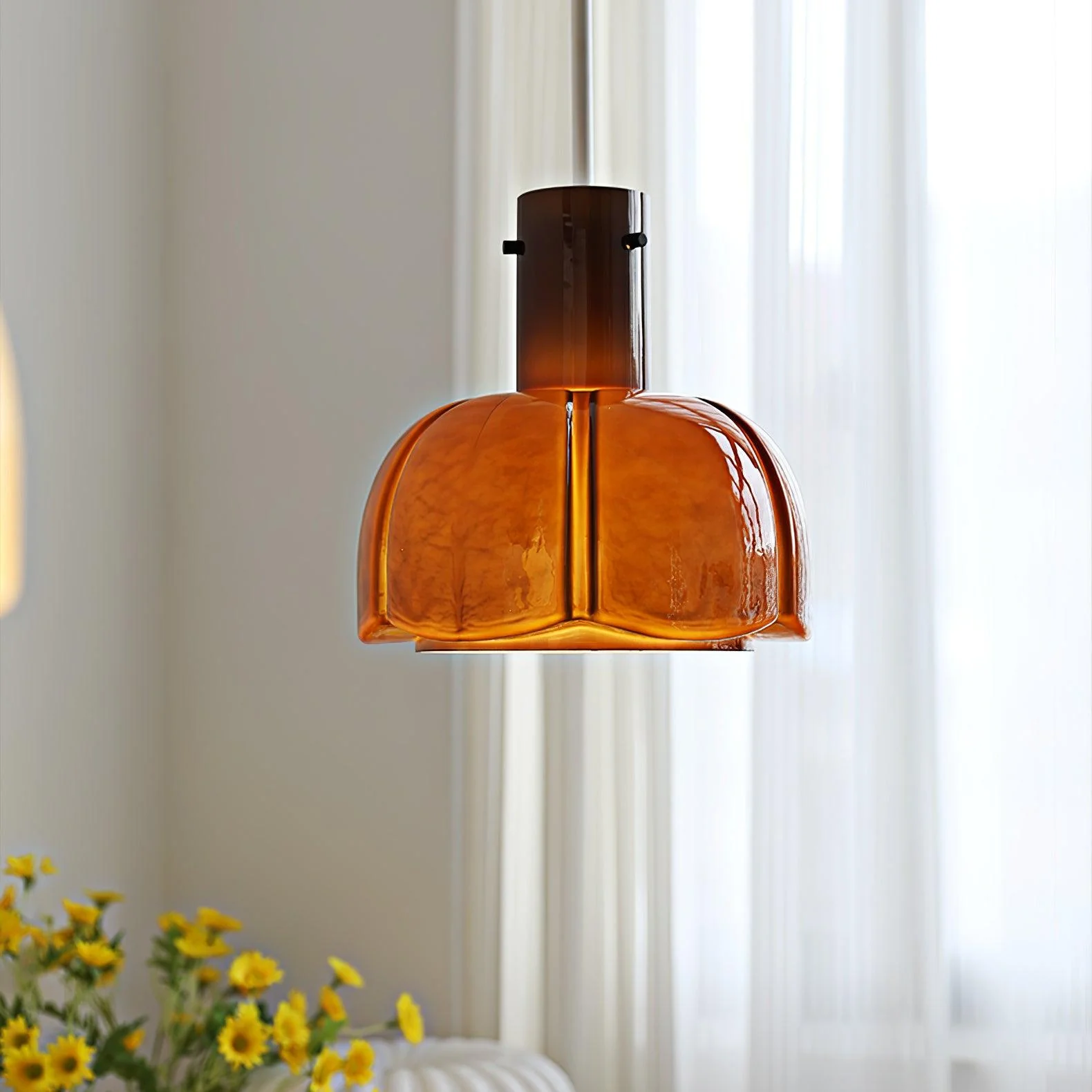 Zentara Glass Contemporary Pendant Light - Image 18