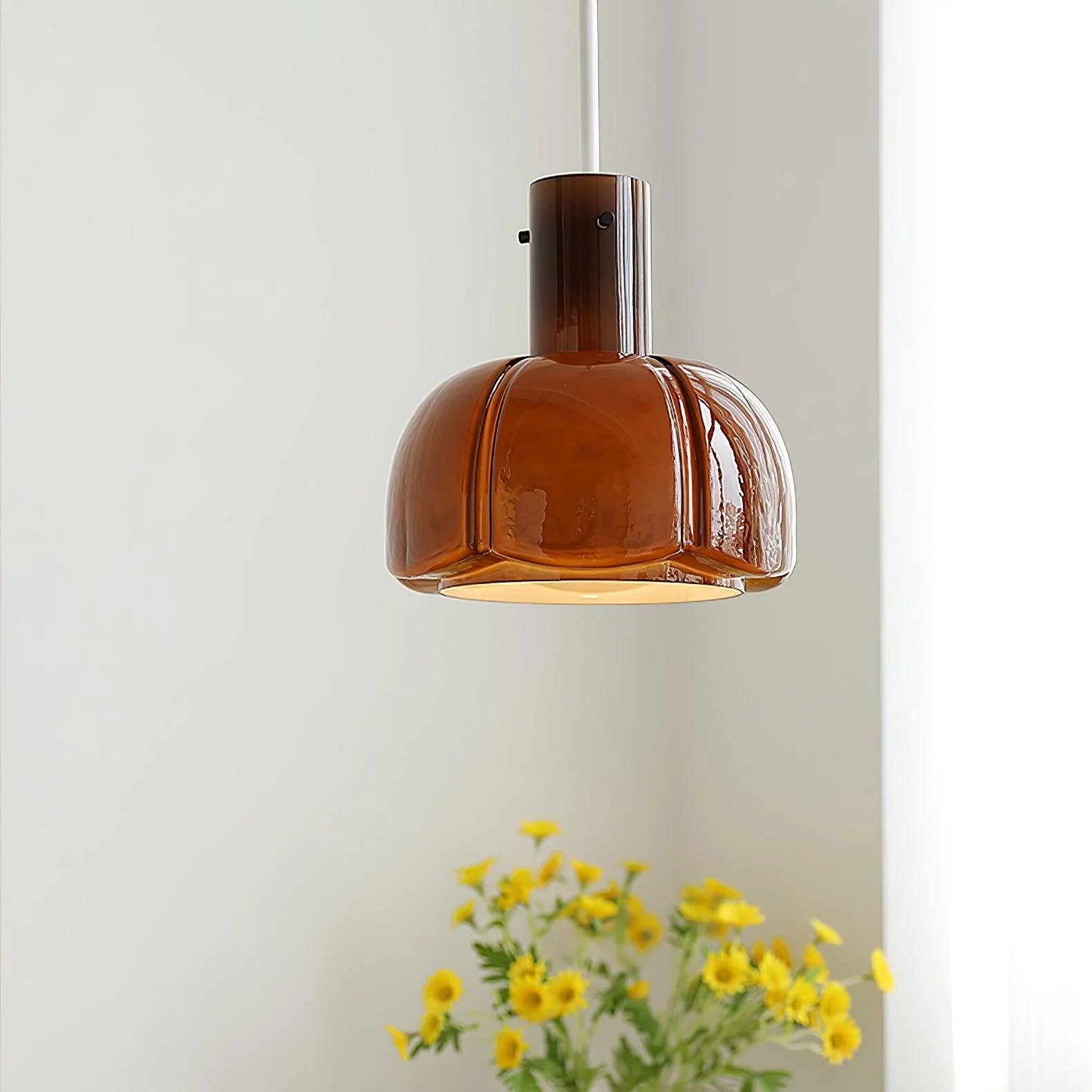 Zentara Glass Contemporary Pendant Light - Image 3