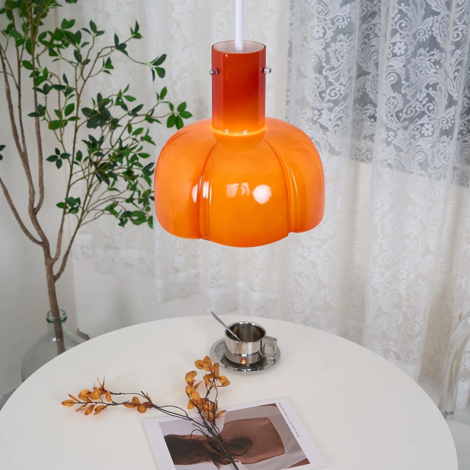 Zentara Glass Contemporary Pendant Light - Image 57
