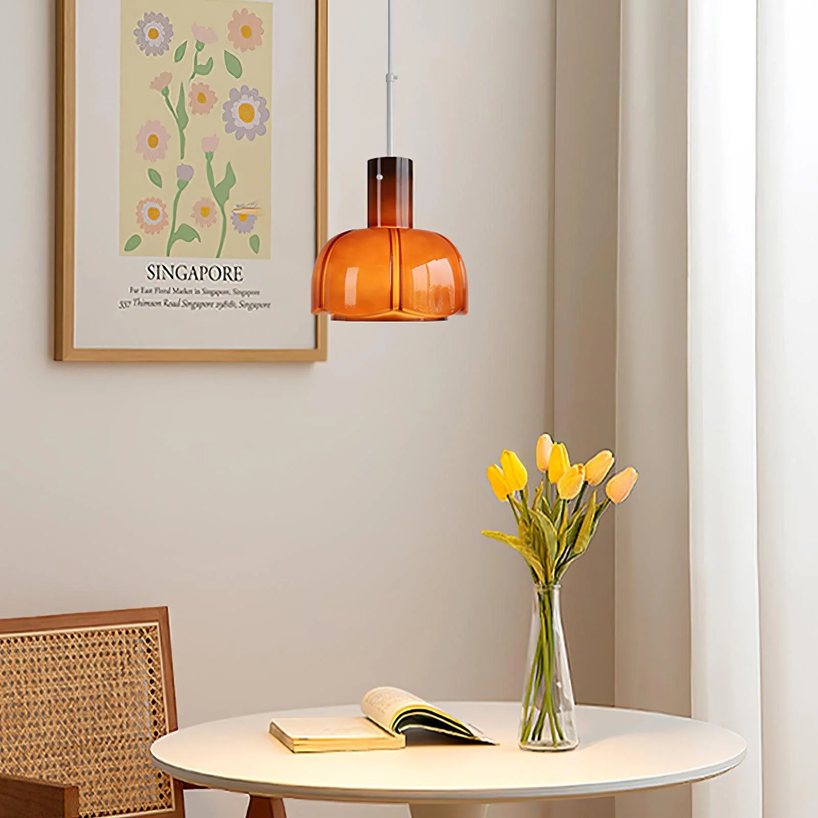 Zentara Glass Contemporary Pendant Light - Image 78