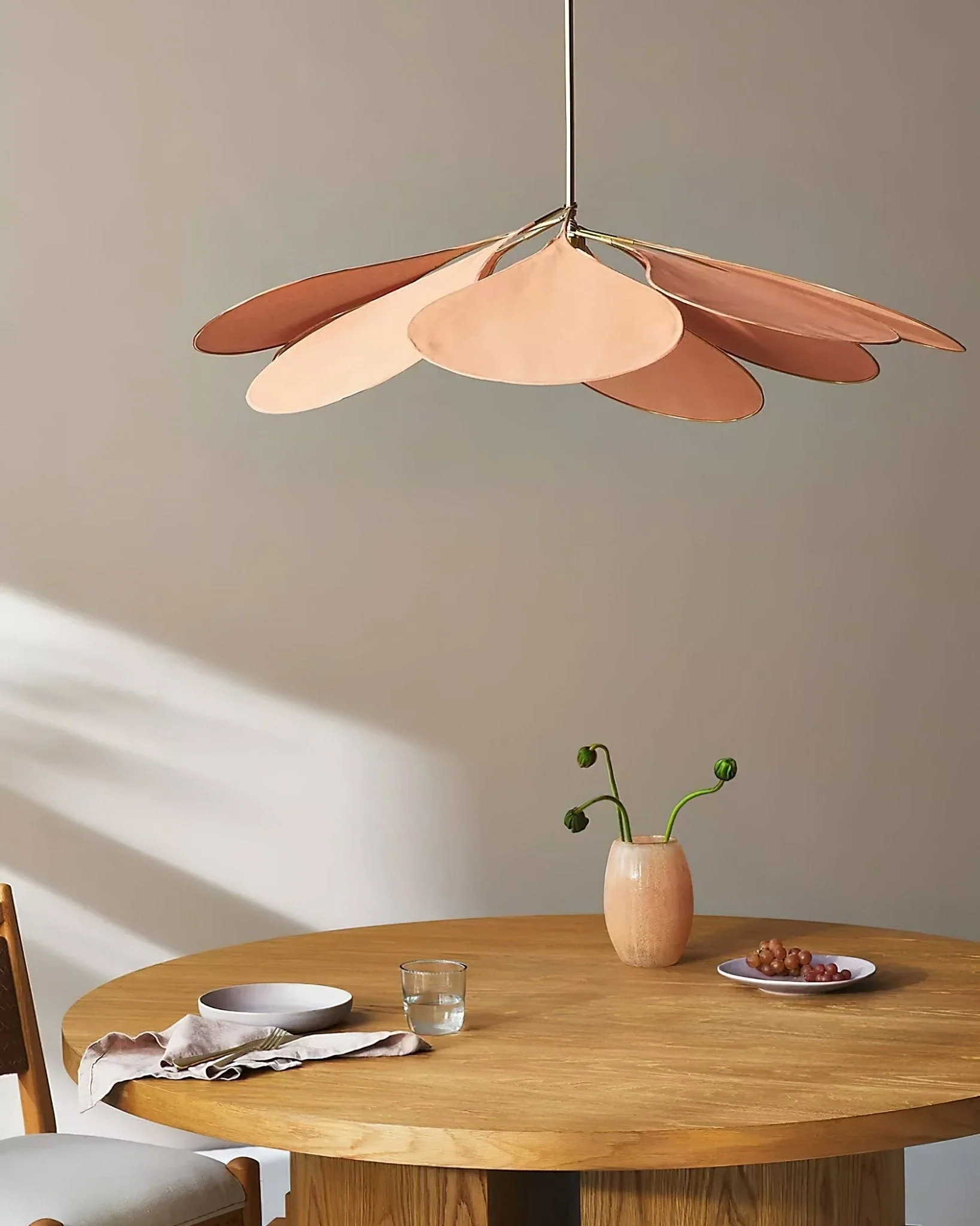 Zephyian Fabric Floral Pendant Lamp - Image 2