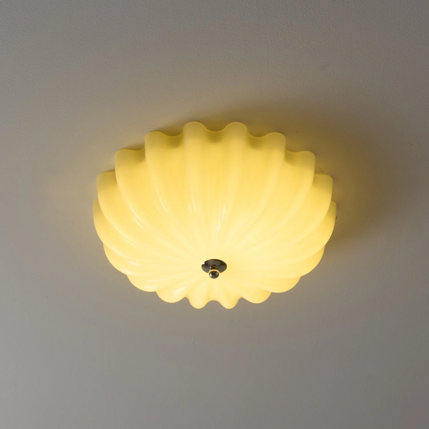 Zerinos Premium Nordic Art Shell Wood Glass Ceiling Light - Image 12