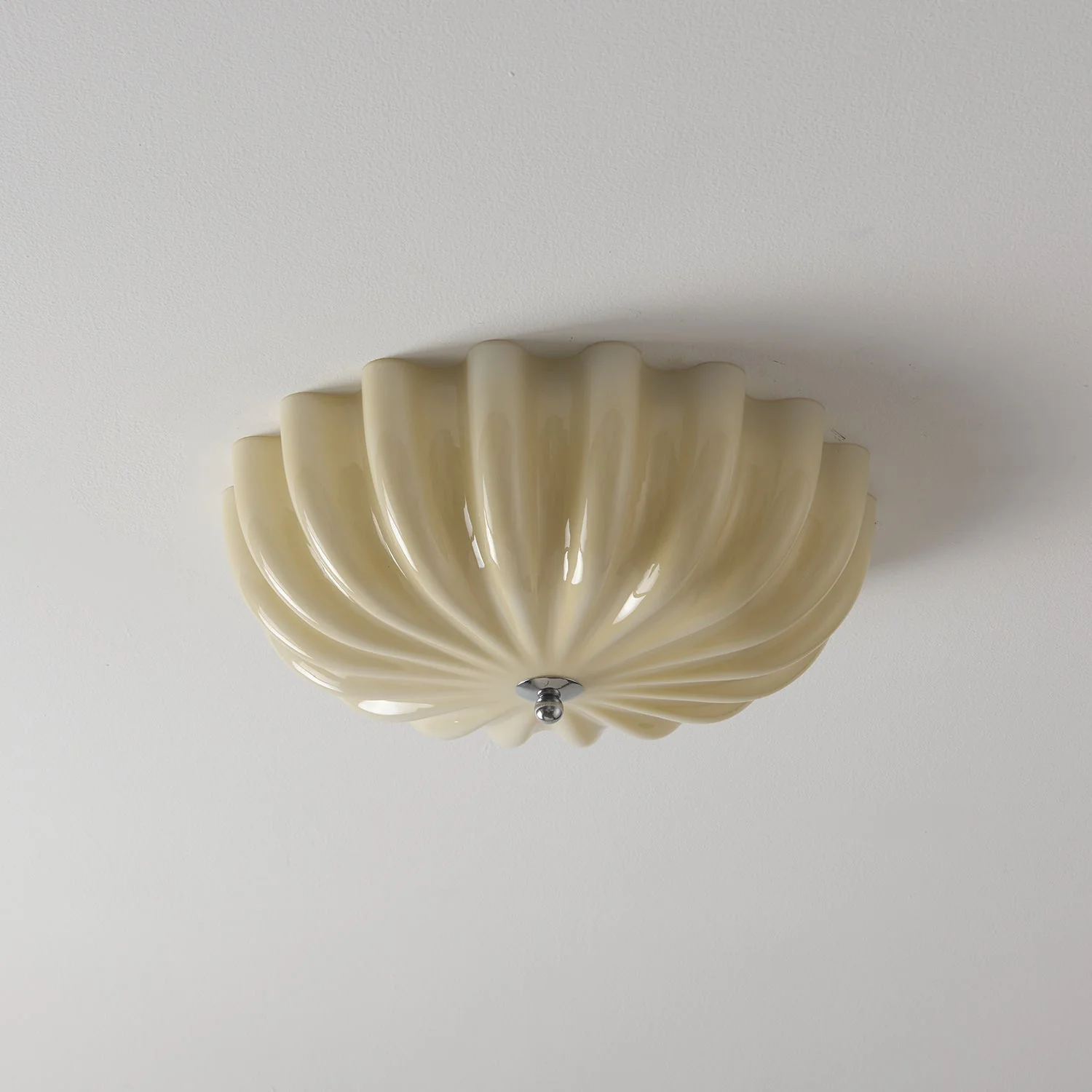 Zerinos Premium Nordic Art Shell Wood Glass Ceiling Light - Image 17