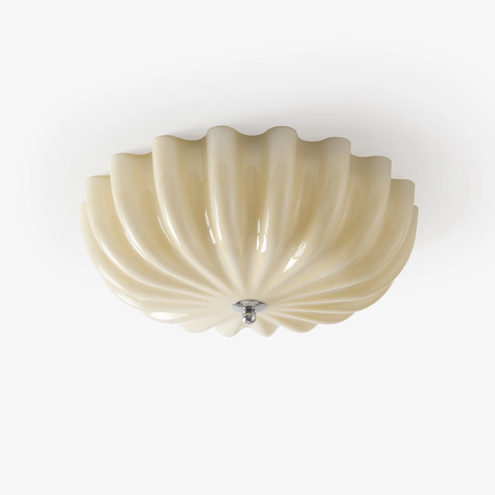 Zerinos Premium Nordic Art Shell Wood Glass Ceiling Light - Image 7