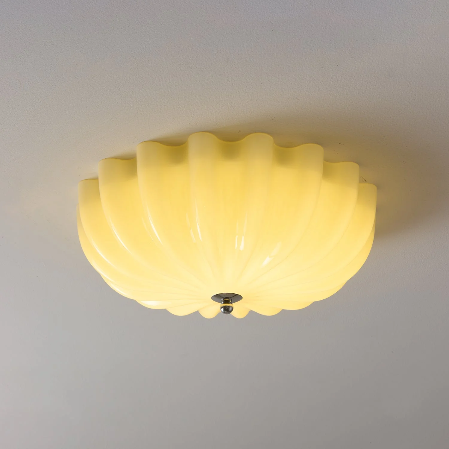Zerinos Premium Nordic Art Shell Wood Glass Ceiling Light - Image 8