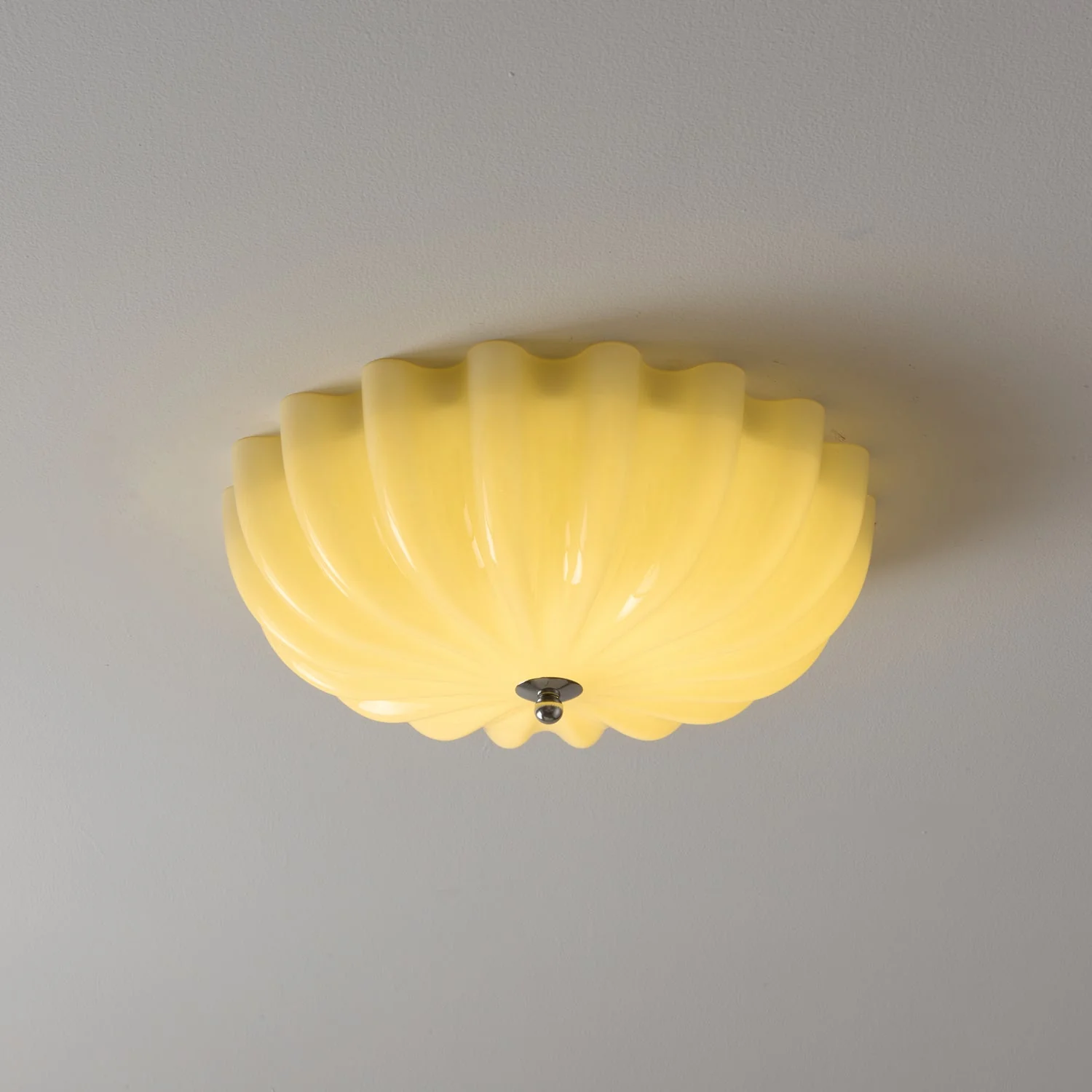 Zerinos Premium Nordic Art Shell Wood Glass Ceiling Light - Image 9