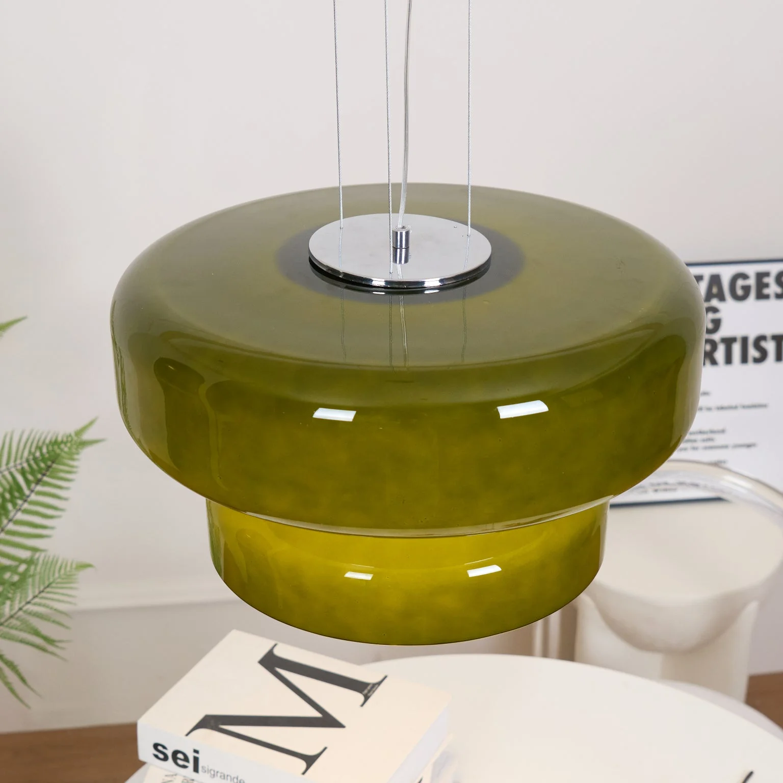 Zerithce Glass Modern Minimalist Pendant Lamp - Image 3