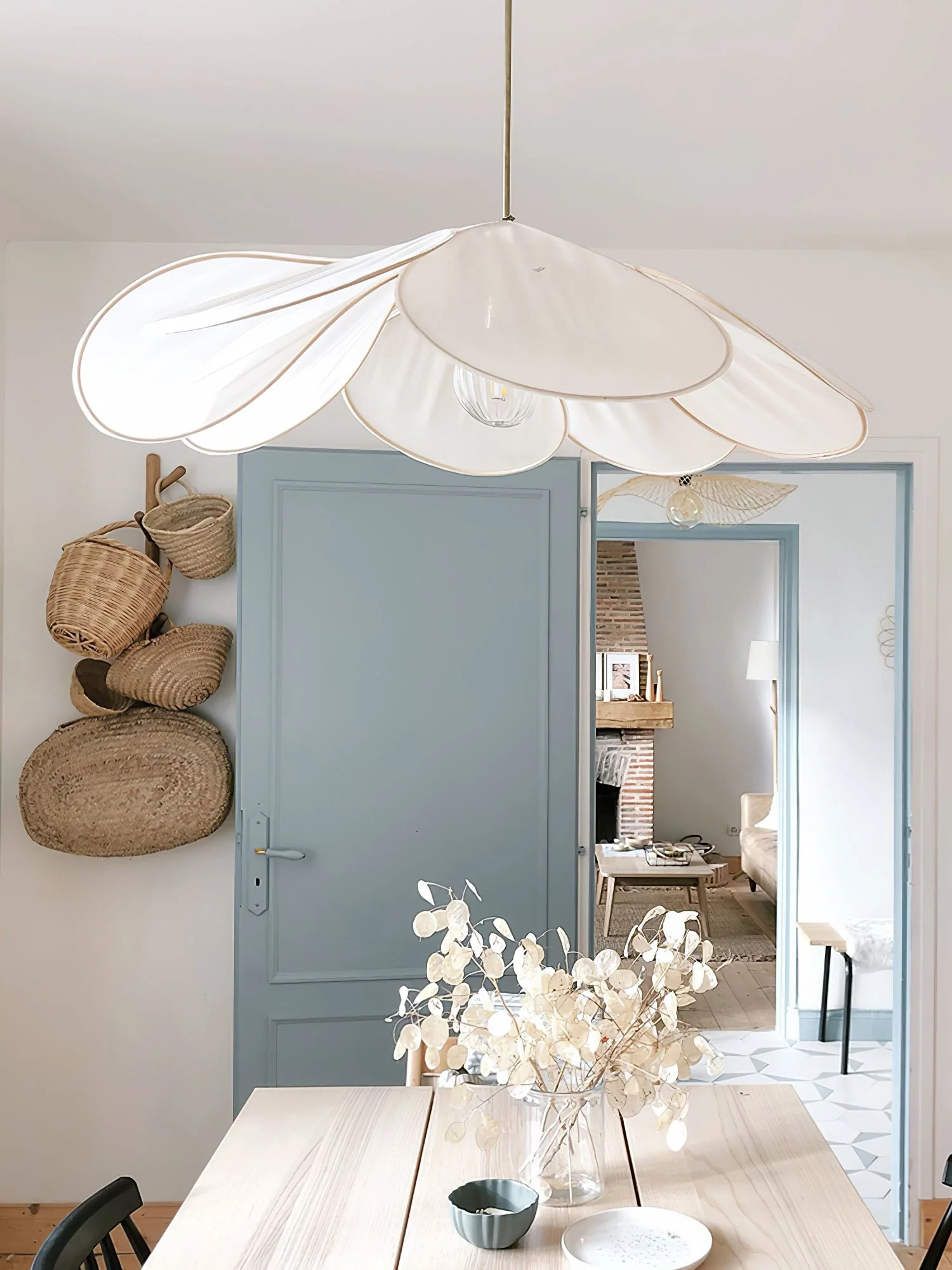 Zerithire Fabric Nature-inspired Pendant Lamp - Image 112