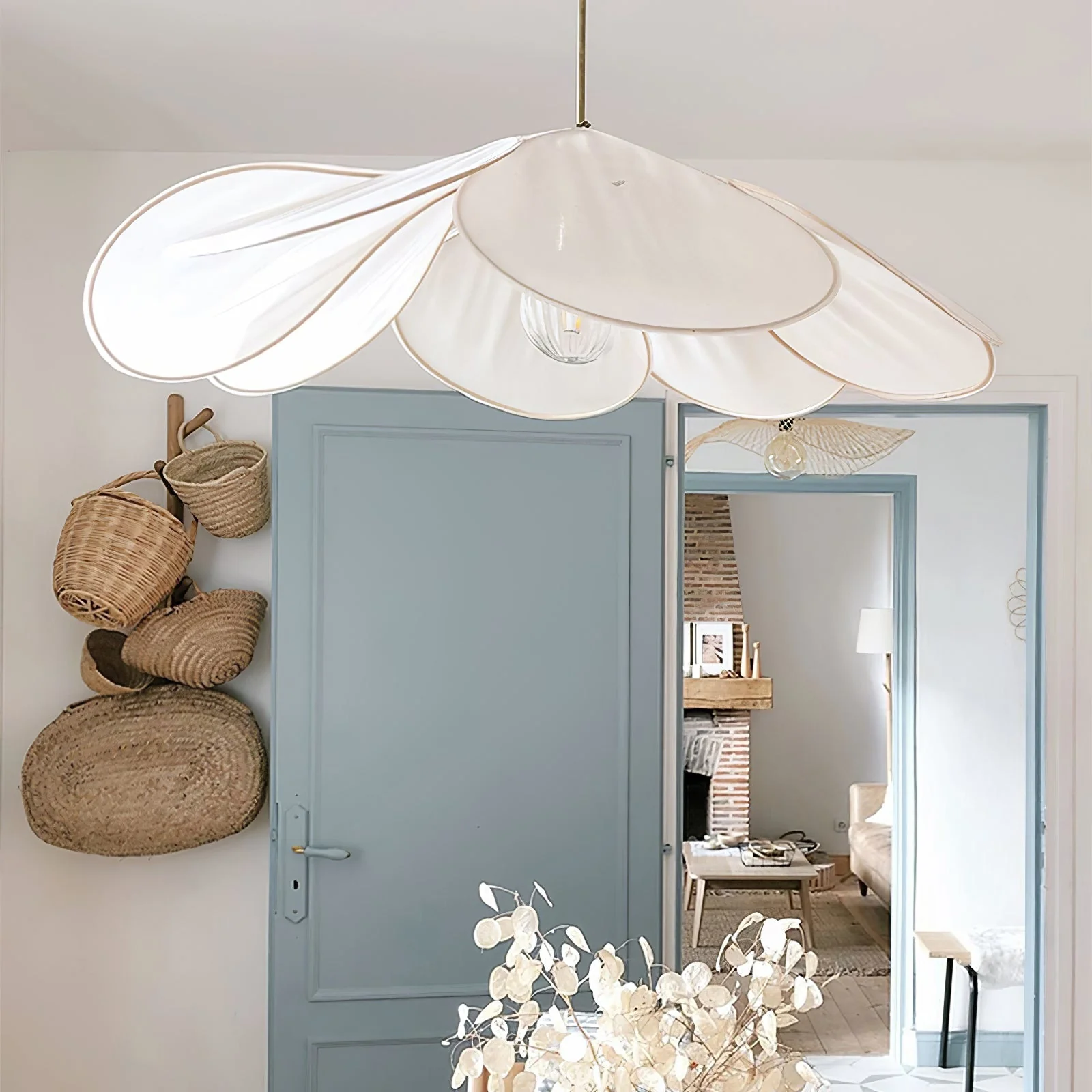Zerithire Fabric Nature-inspired Pendant Lamp - Image 113