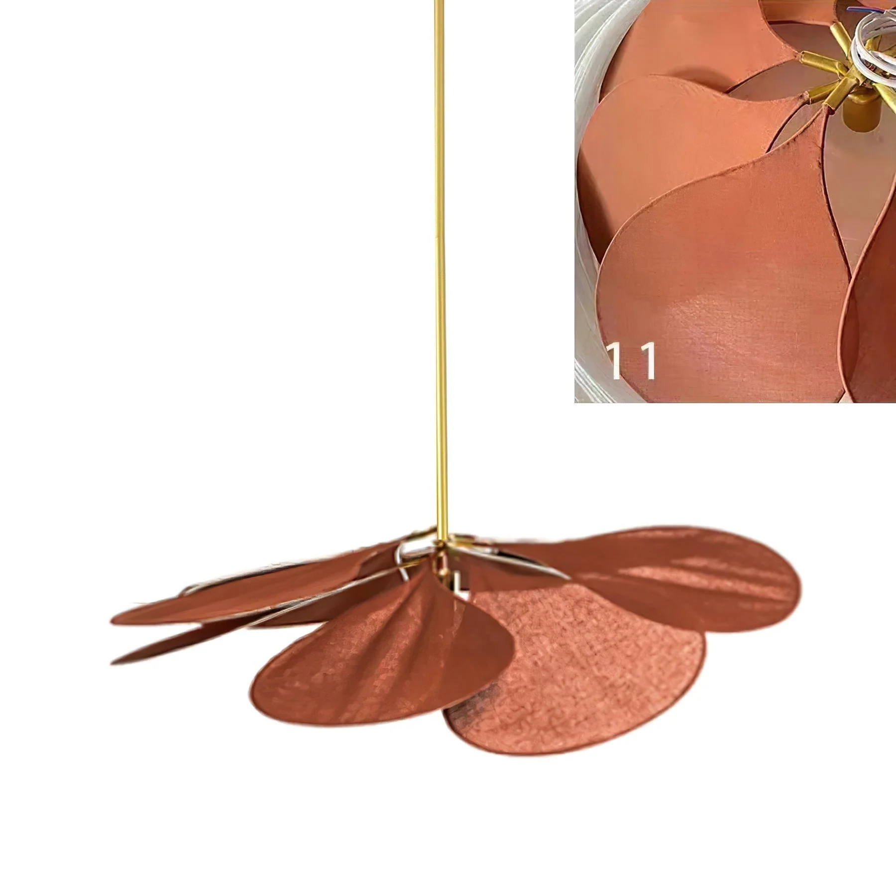 Zerithire Fabric Nature-inspired Pendant Lamp - Image 17