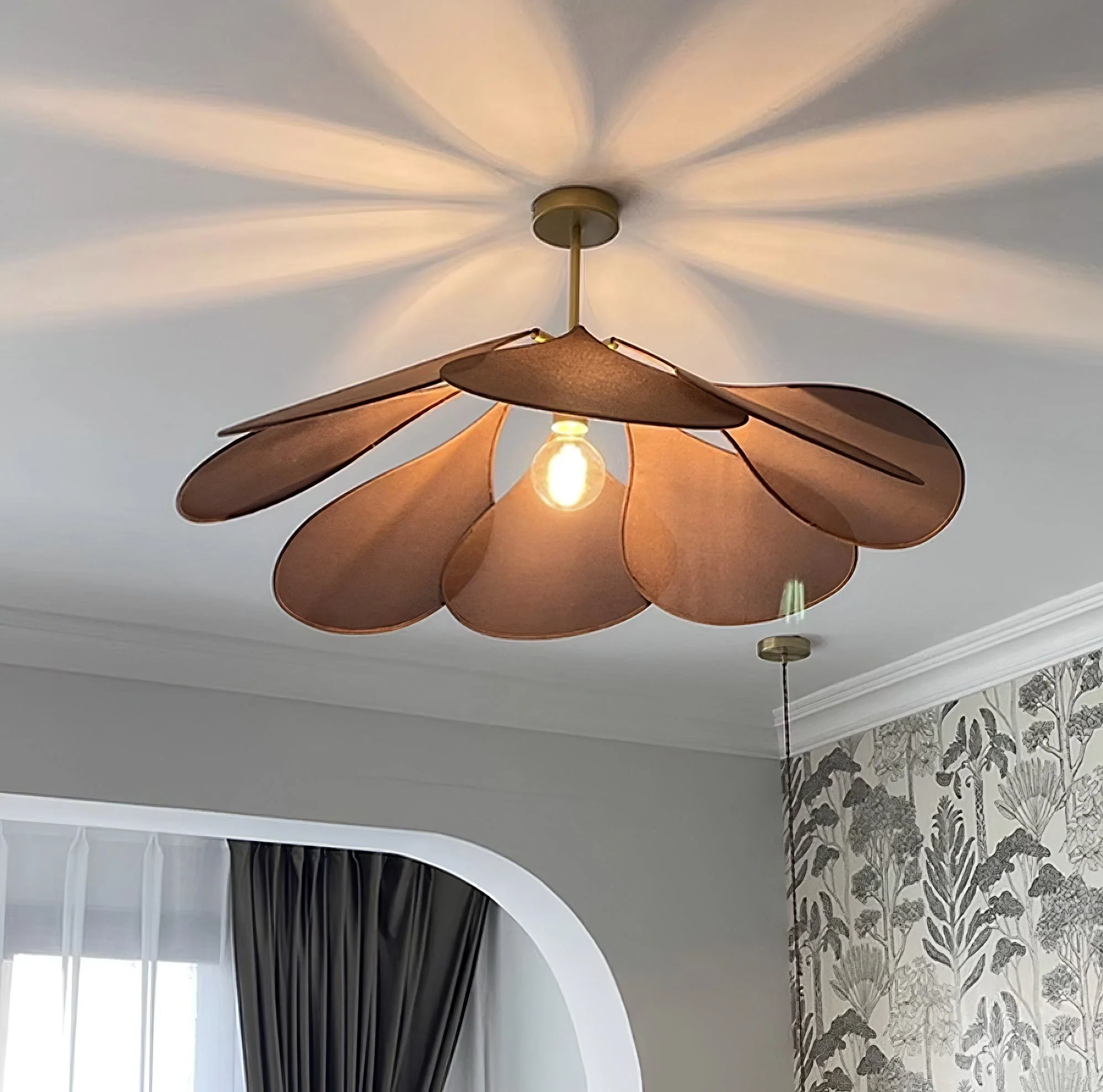 Zerithire Fabric Nature-inspired Pendant Lamp - Image 49