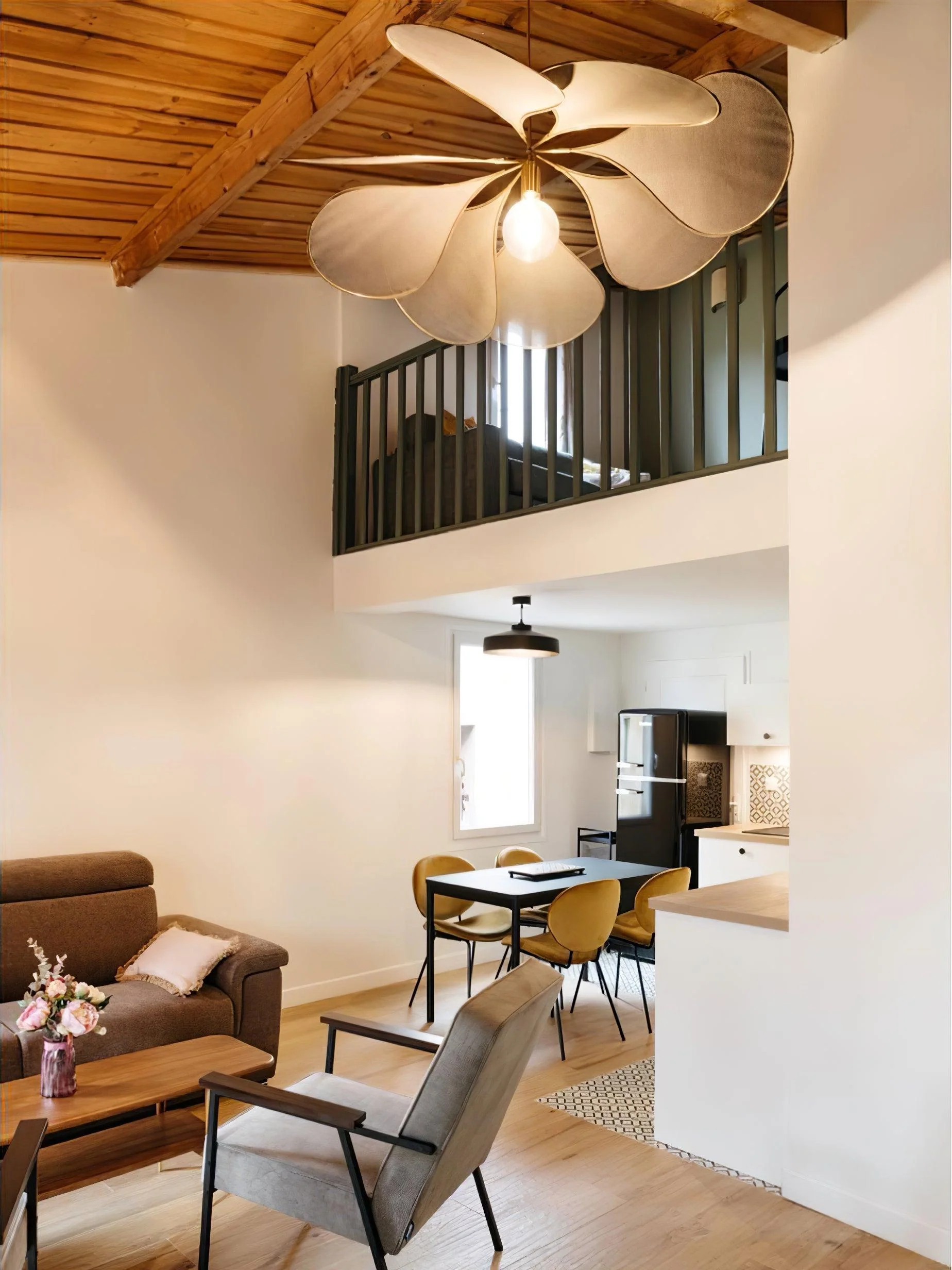 Zerithire Fabric Nature-inspired Pendant Lamp - Image 80