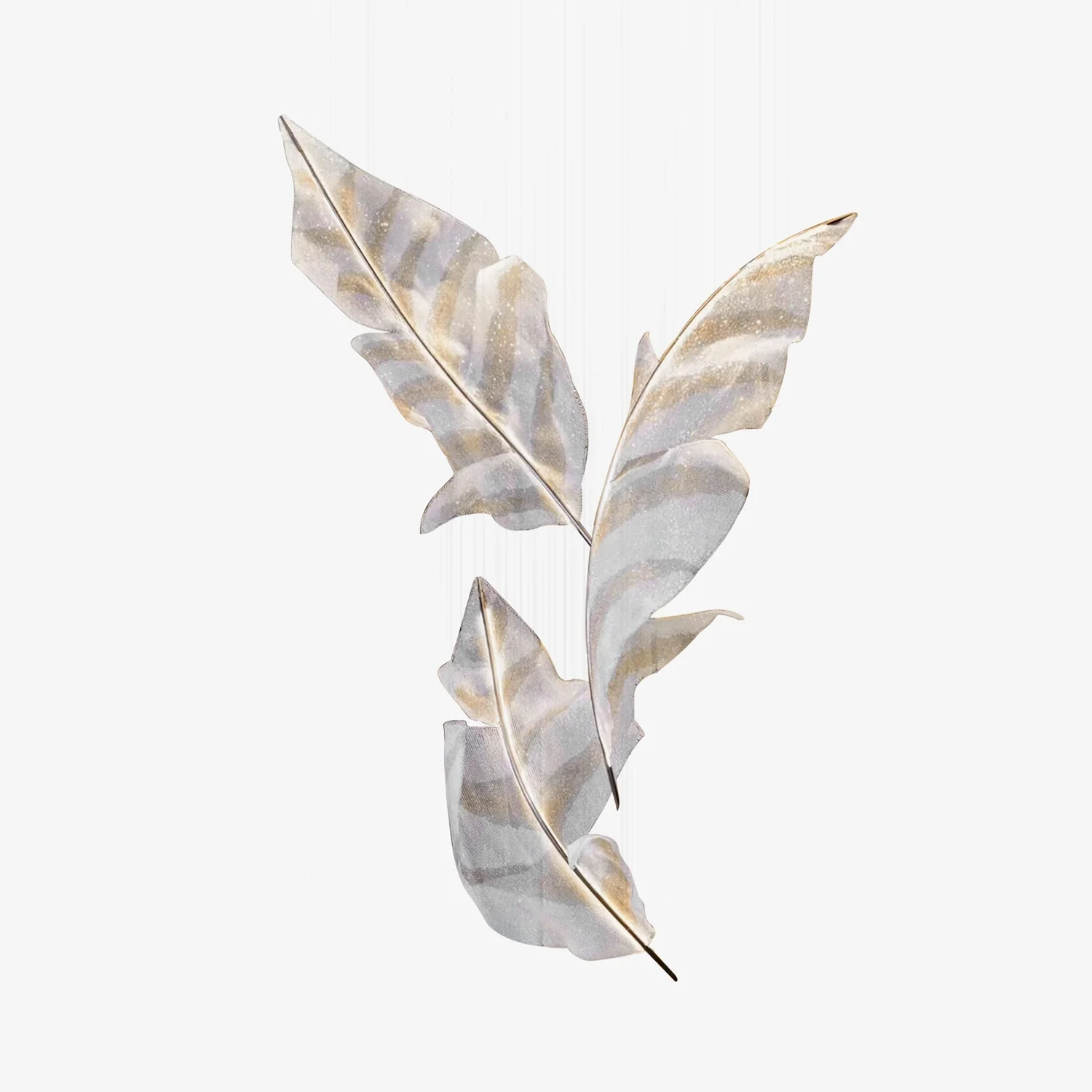 Zeshaen Individual Creativity Falling Leaves Glass Chandelier