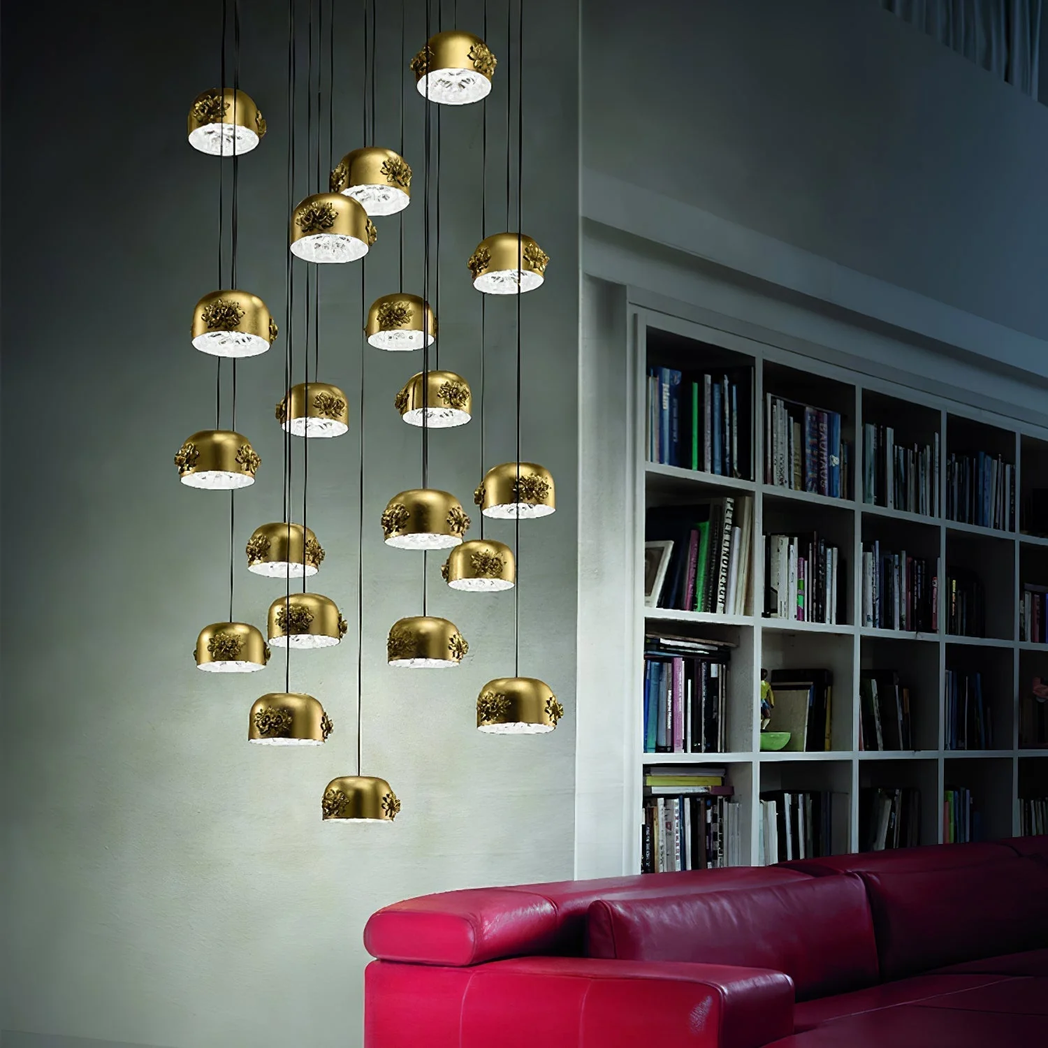 Zesolila Traditional Art Gold Pendant Light - Image 14