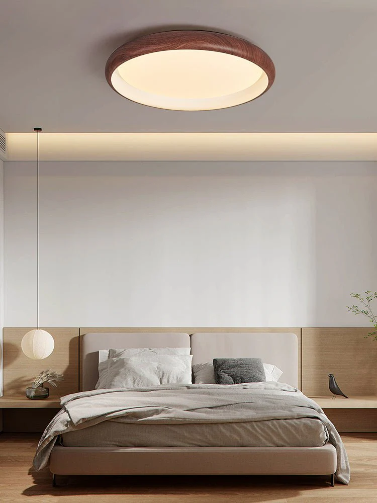 Zesolis Modern Minimalist Walnut Ceiling Light - Image 10