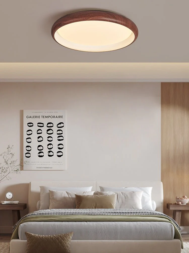 Zesolis Modern Minimalist Walnut Ceiling Light - Image 12