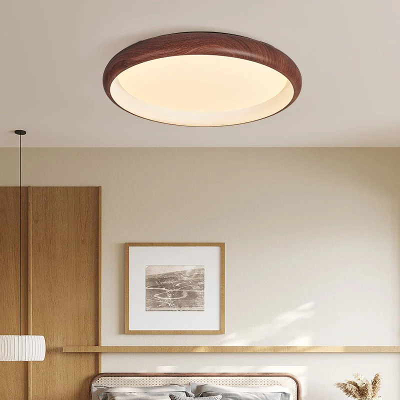 Zesolis Modern Minimalist Walnut Ceiling Light - Image 3