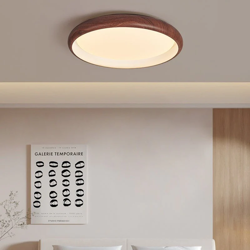Zesolis Modern Minimalist Walnut Ceiling Light - Image 6